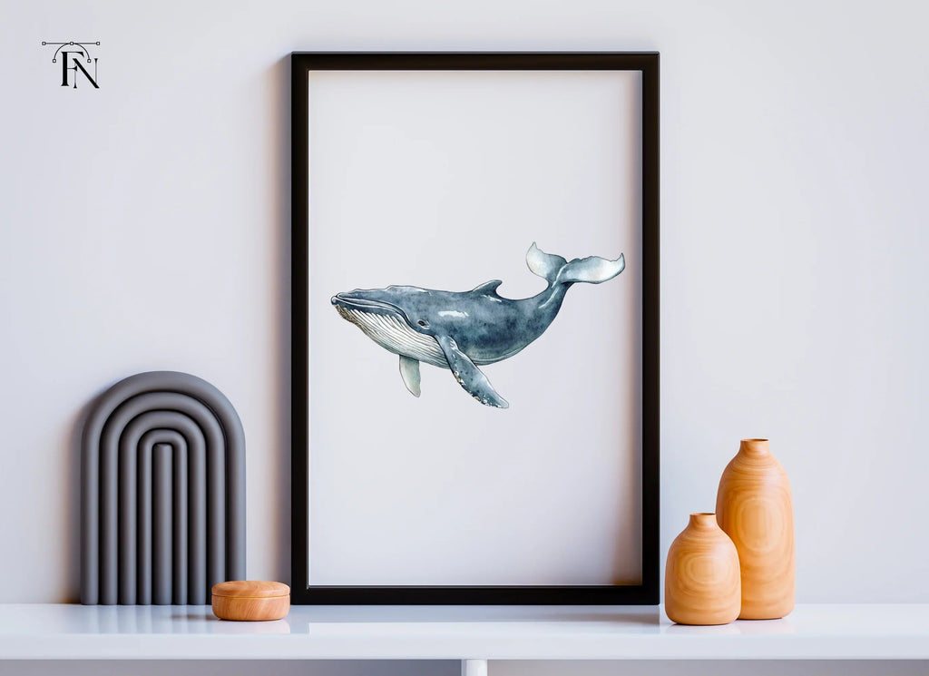 Blue Whale Clipart Bundle