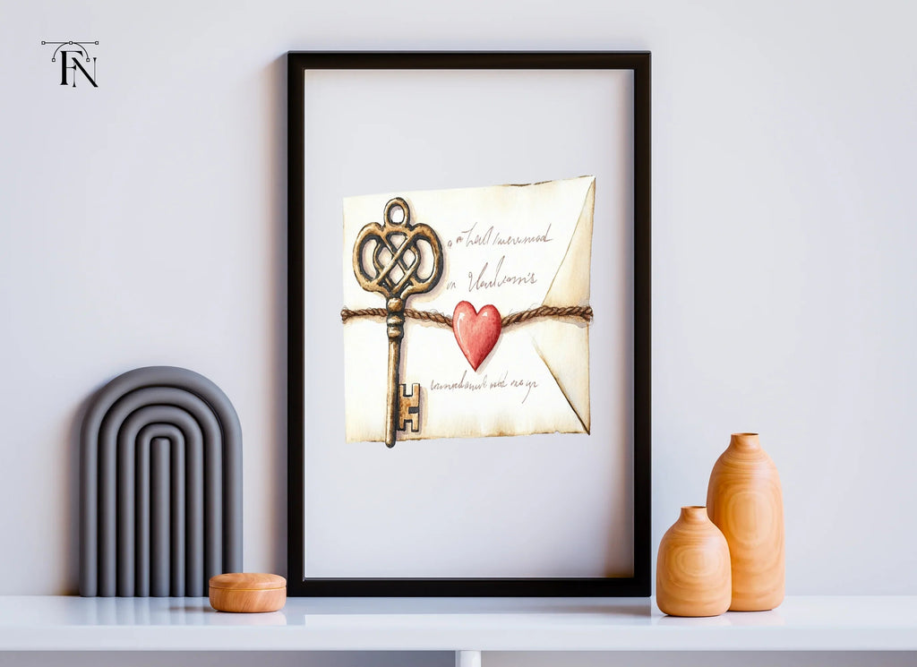 Vintage Keys and Love Letters Clipart Bundle
