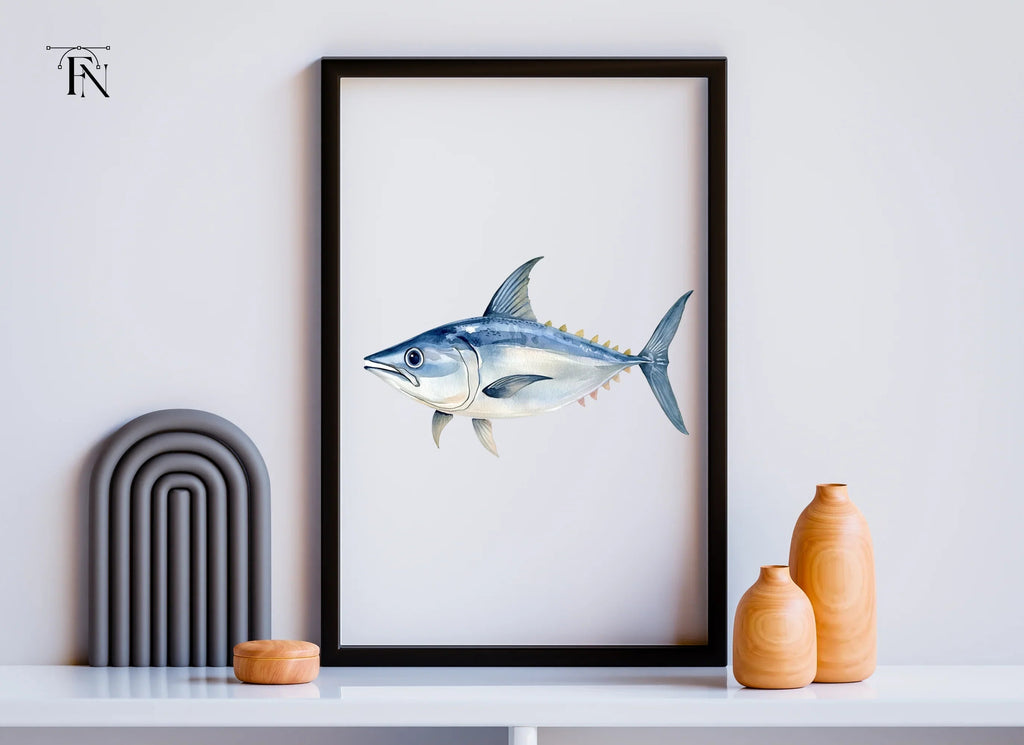 Hand Painted Tuna Clipart Bundle
