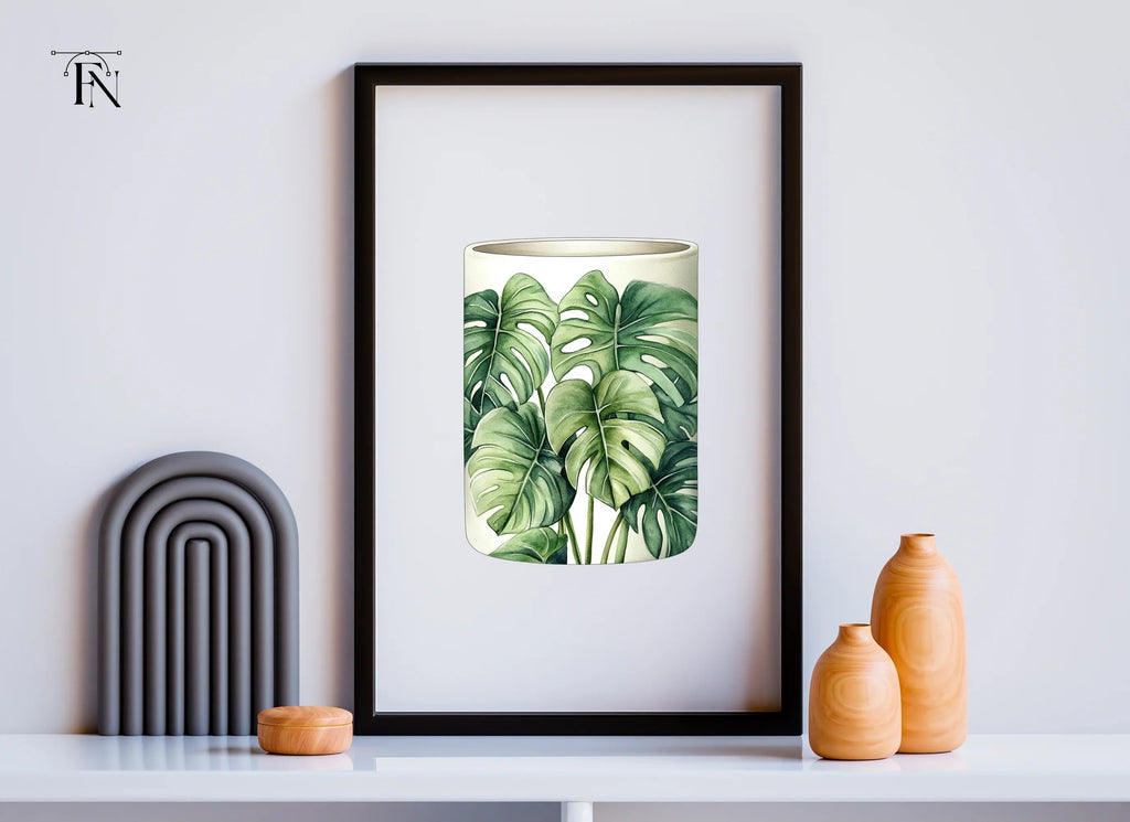 Monstera Leaves Tropical Clipart Bundle