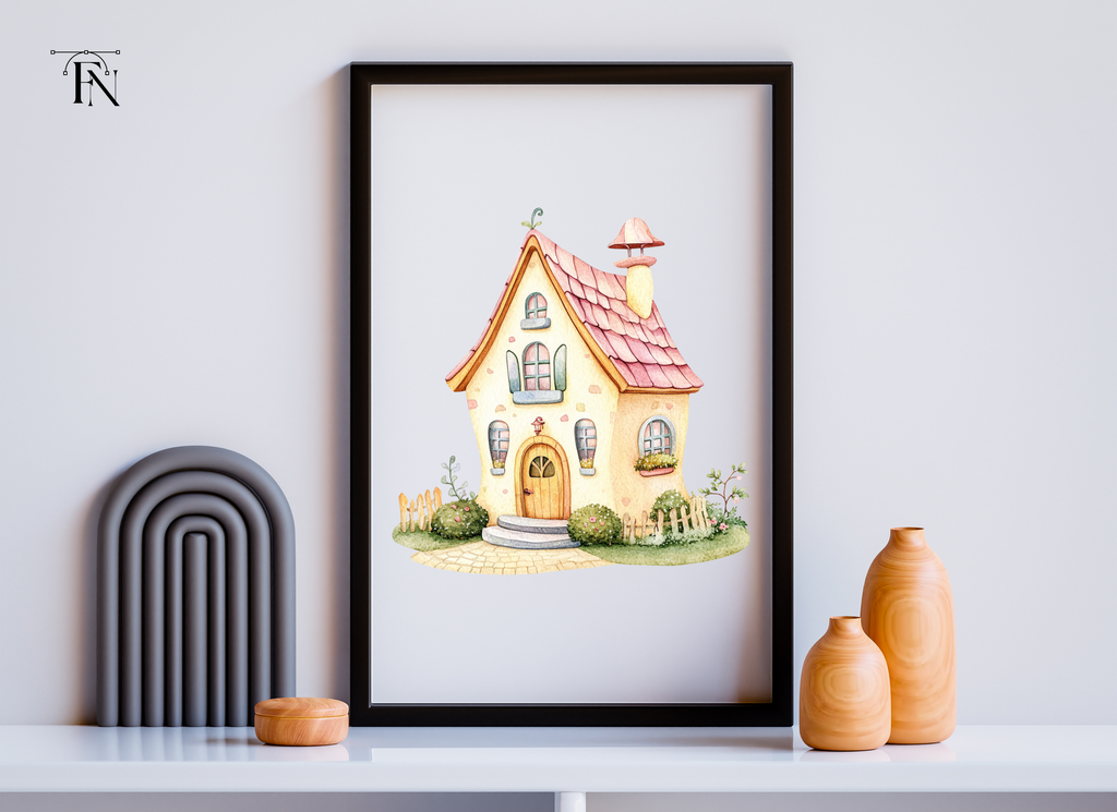 Cute Fairy Tale House Clipart Bundle
