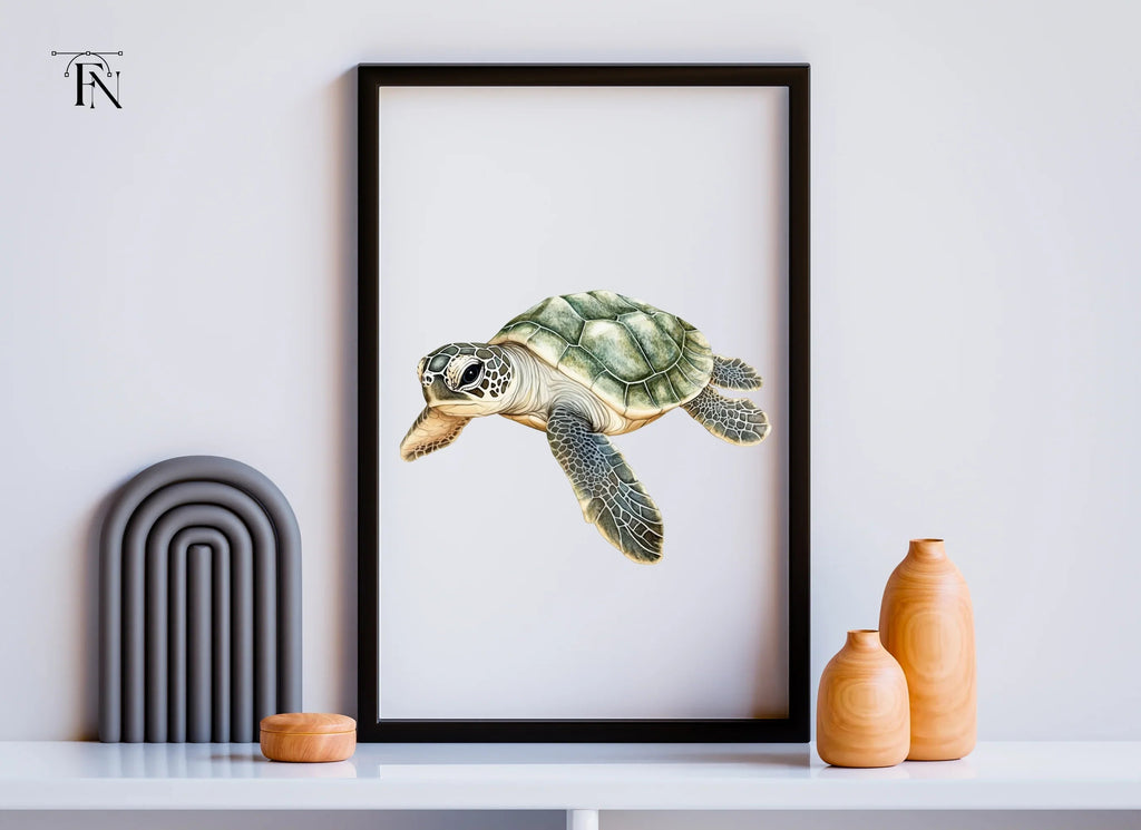 Cute Baby Sea Turtle Clipart Bundle