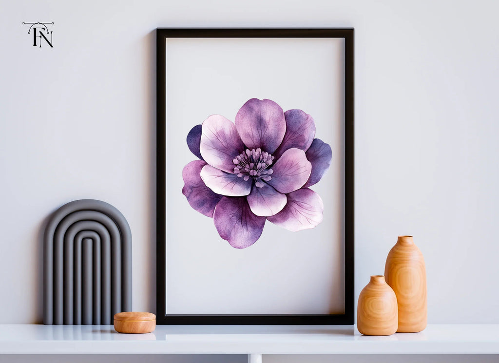 Purple Flowers Clipart Bundle