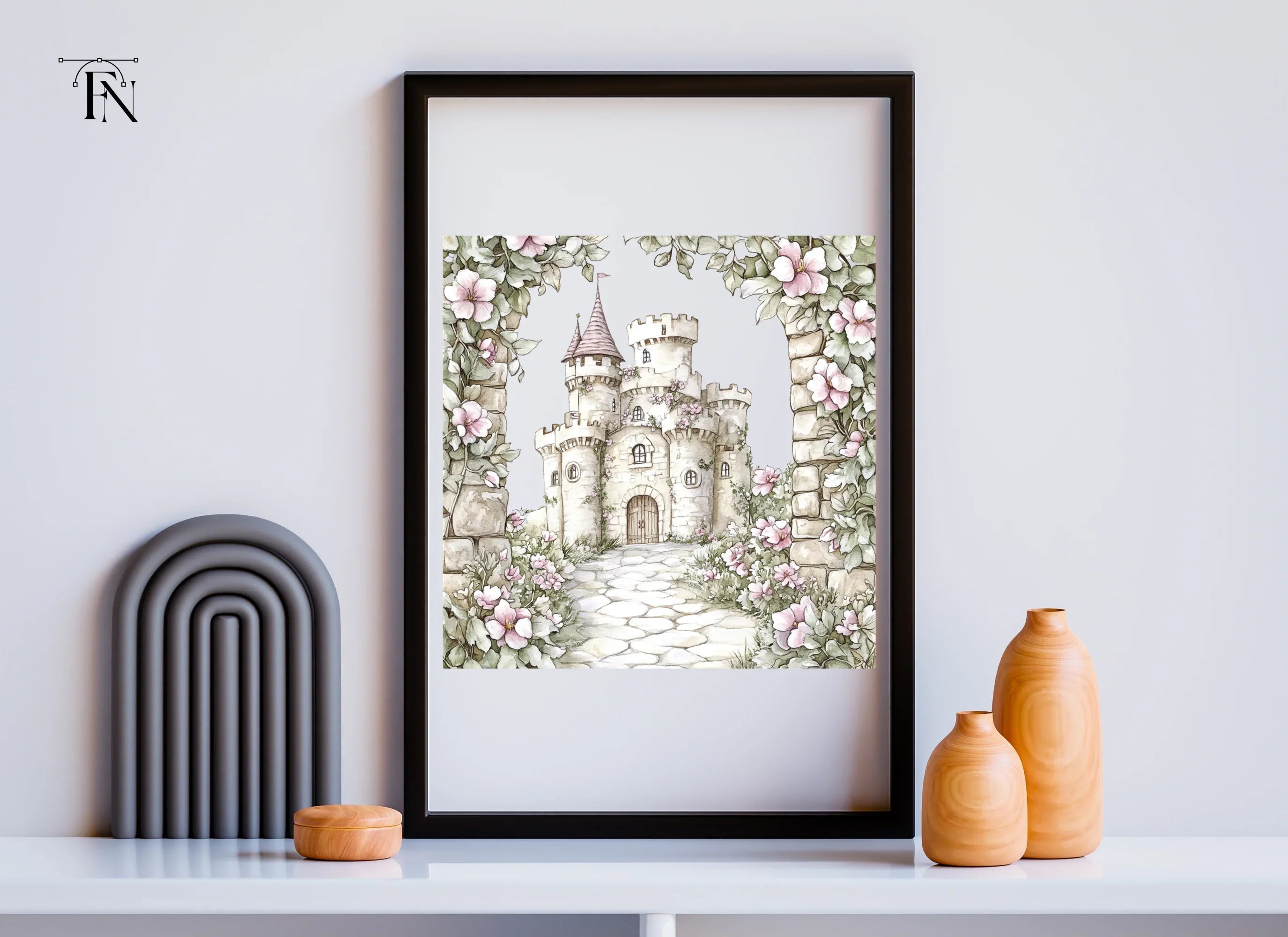 Enchanted Fairy Tale Castle Clipart Bundle