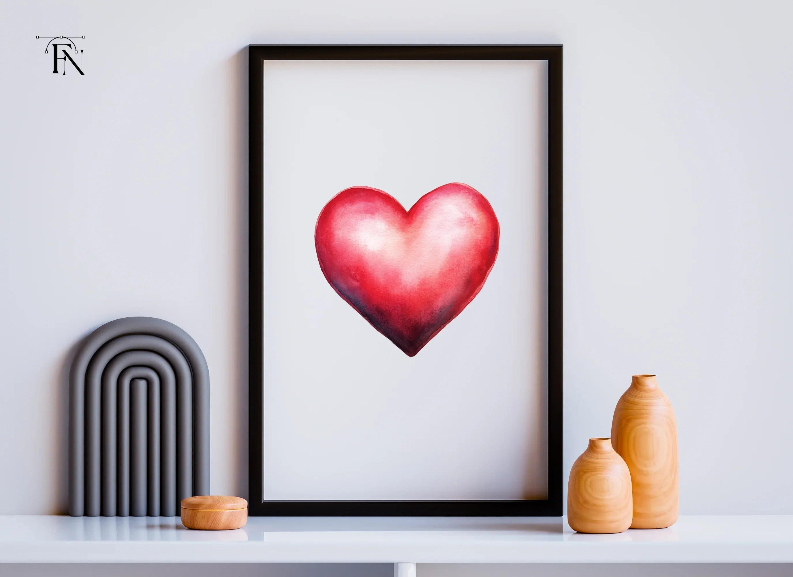 Red Hearts Clipart Bundle