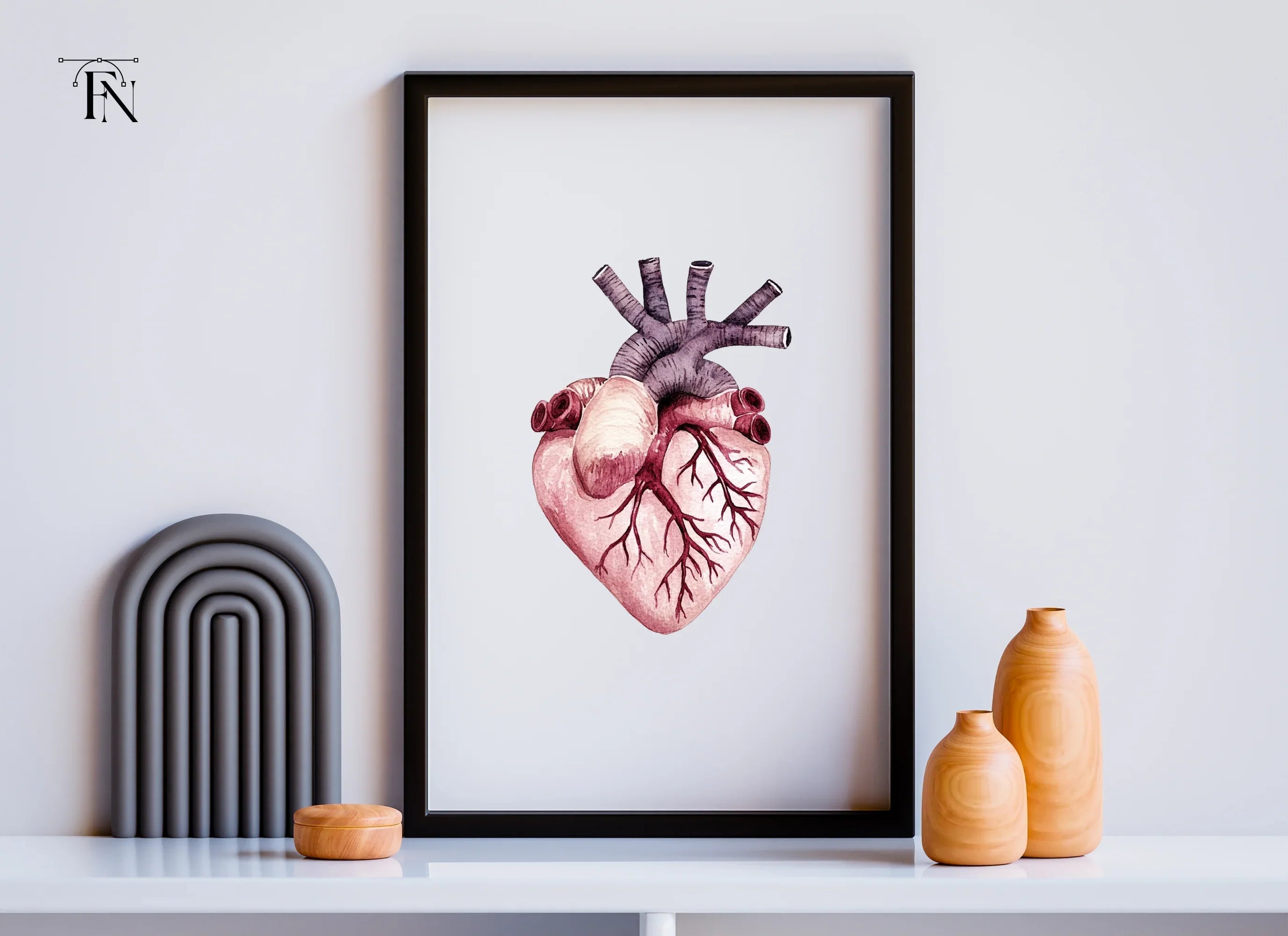 Vibrant Human Heart Clipart Bundle