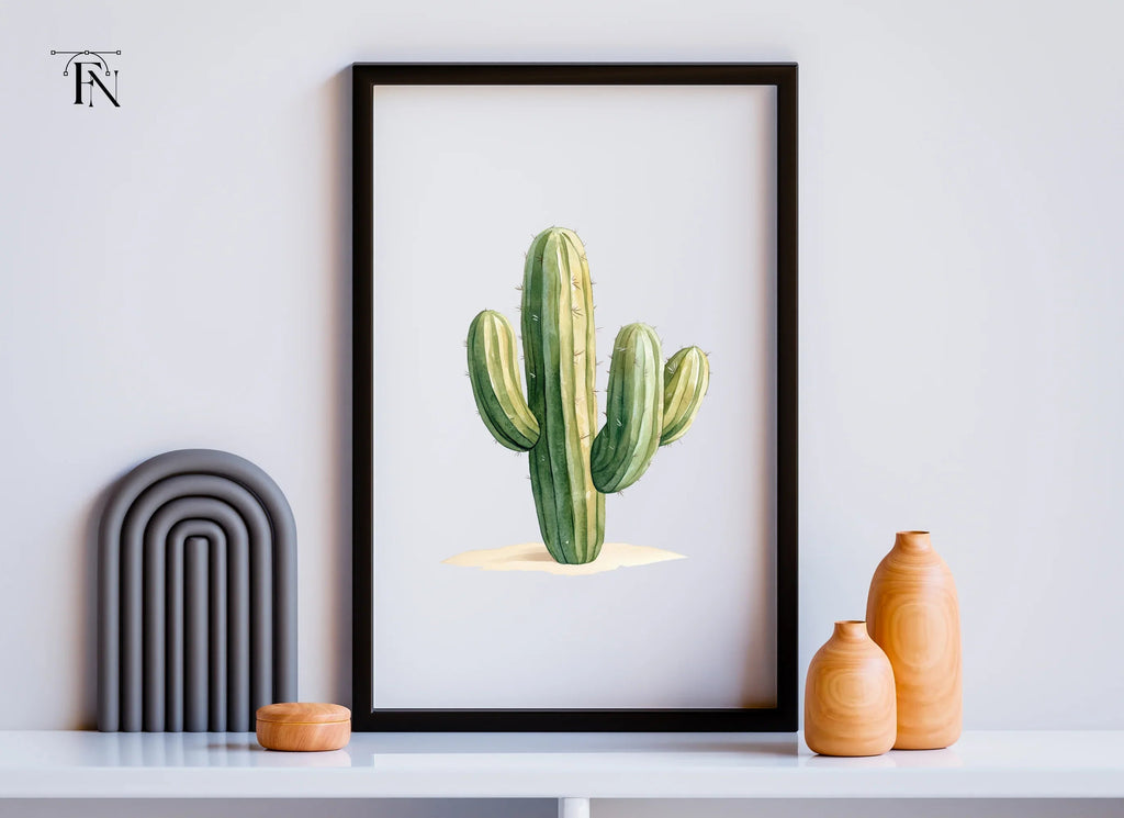 Desert Cactus Illustration Clipart Bundle