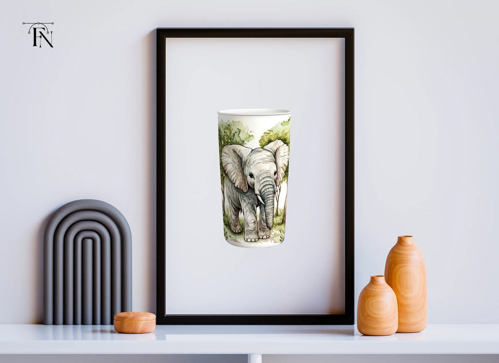 Cute Baby Elephant Clipart Bundle