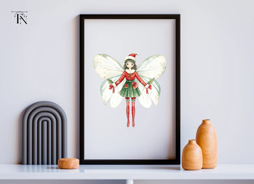 Festive Christmas Fairy Clipart Bundle