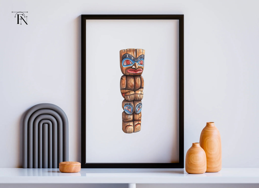 Native American Totem Pole Clipart Bundle