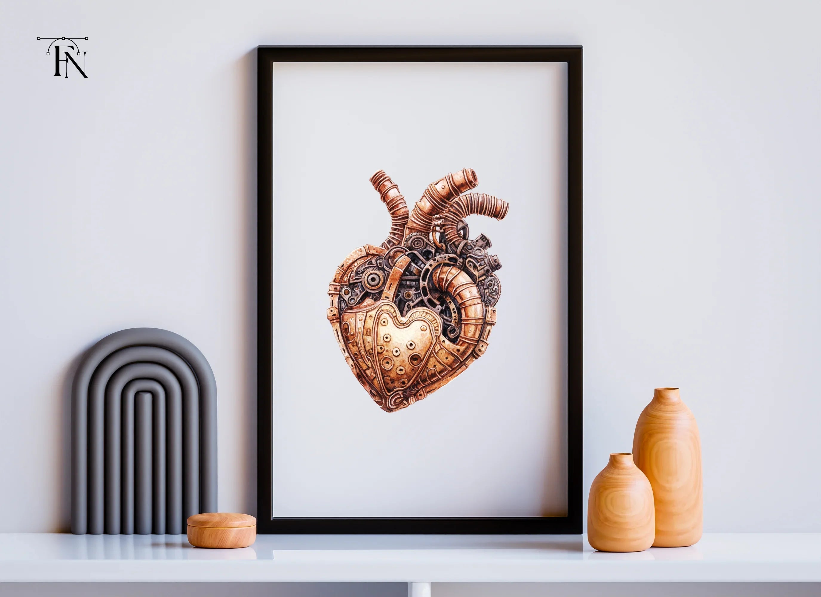 Steampunk Hearts Clipart Bundle