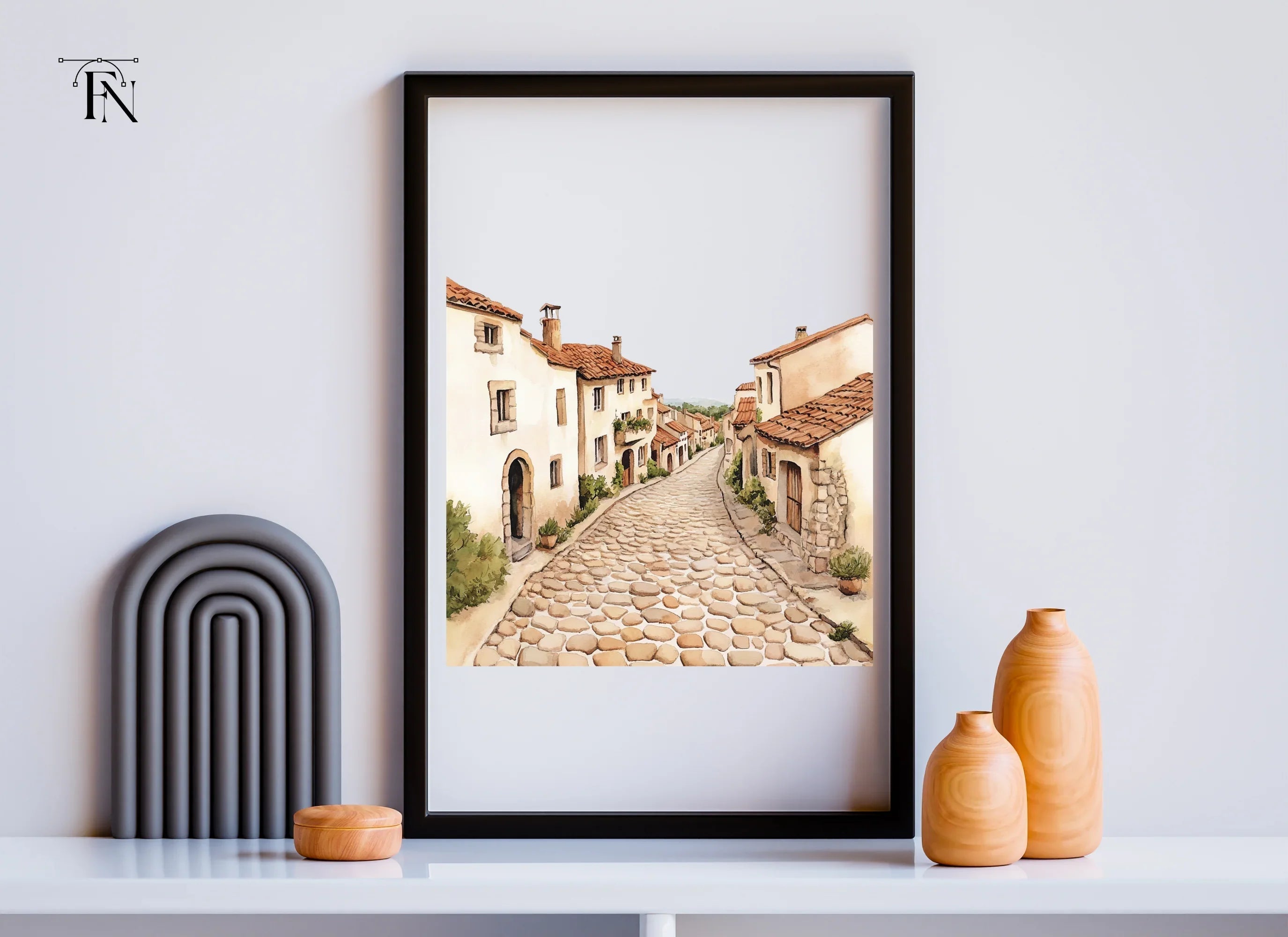European Village Street Clipart Bundle