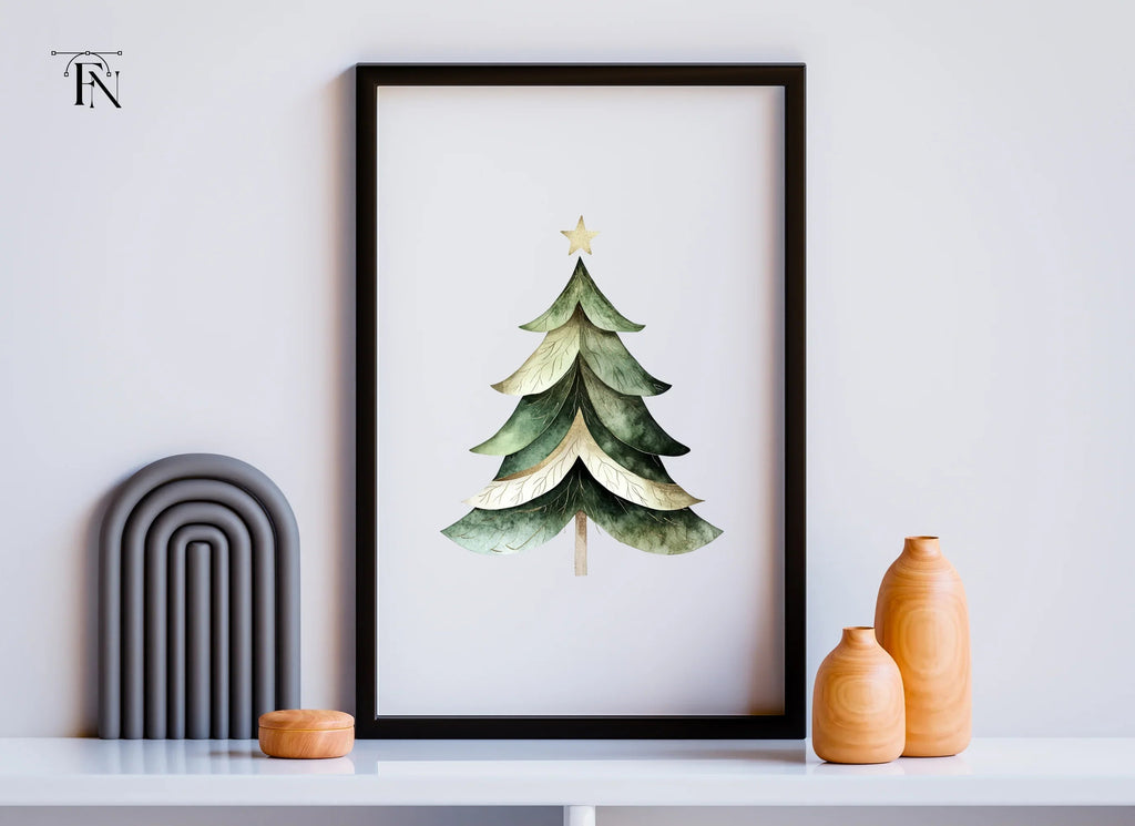 Elegant Pine Tree Illustrations Clipart Bundle