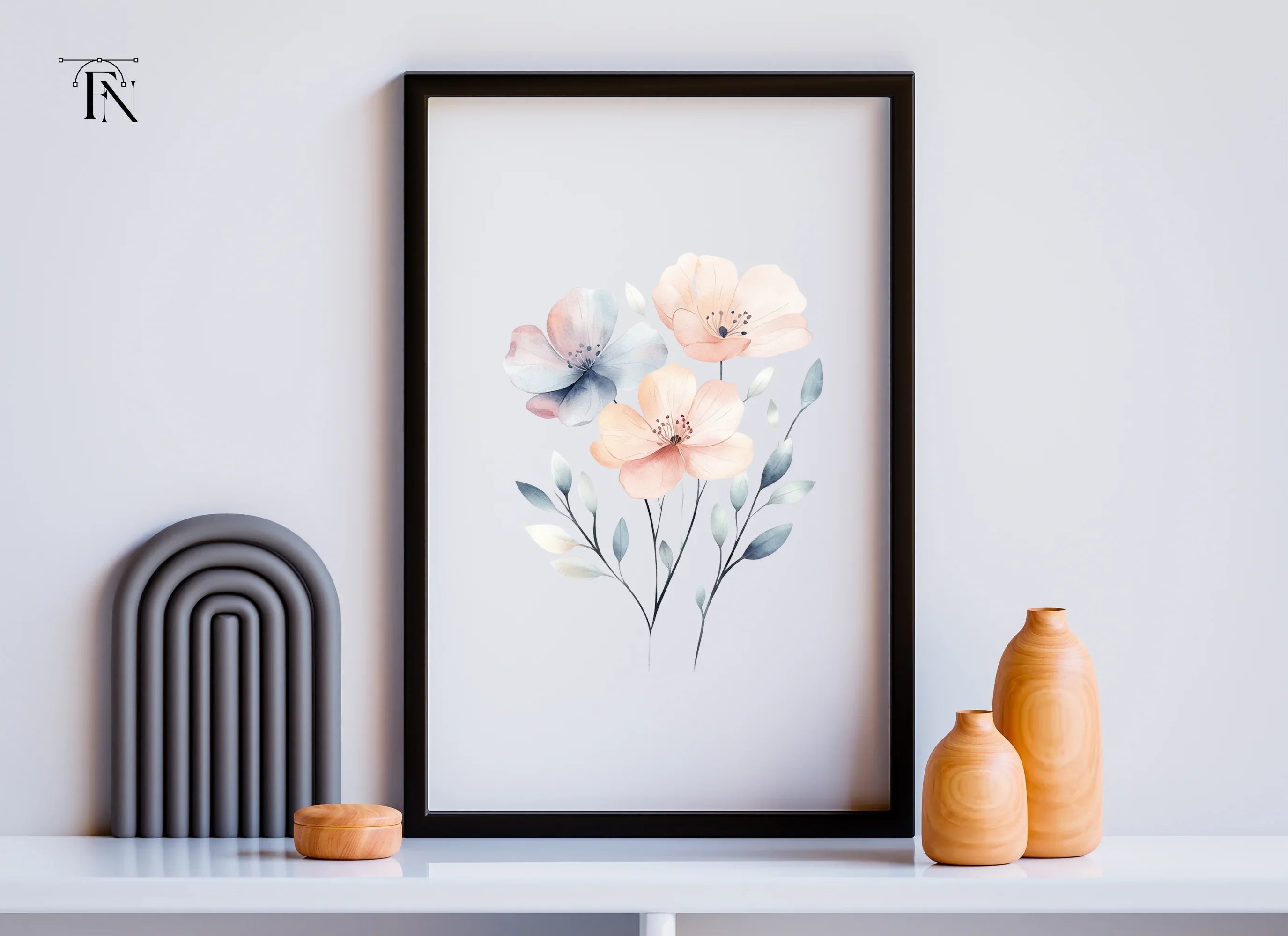 Soft Floral Clipart Bundle