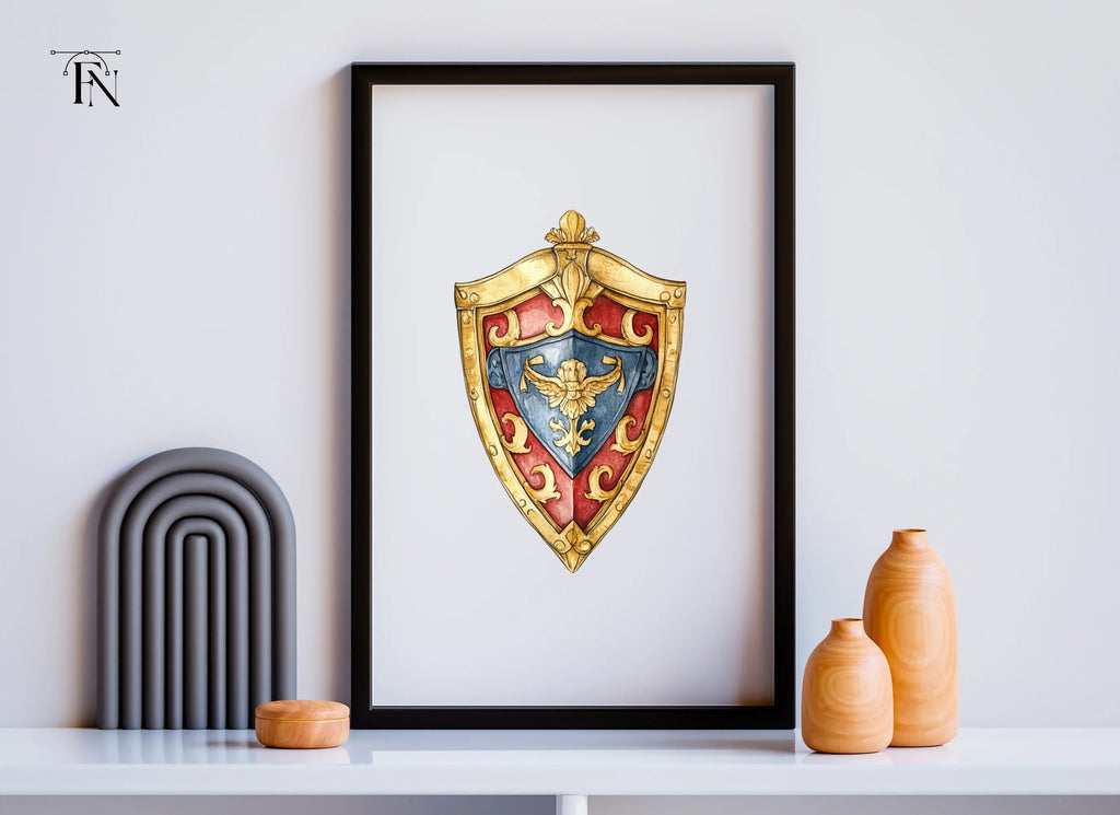 Fantasy Kingdom Shields Clipart Bundle