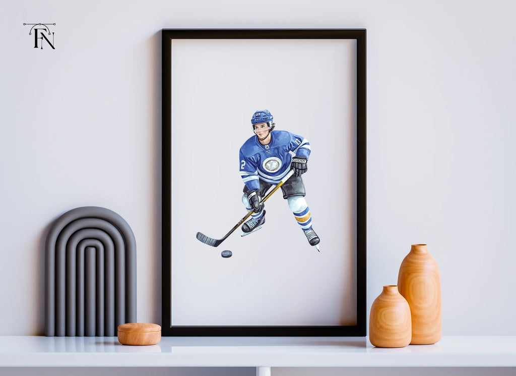 Ice Hockey Action Figures Clipart Bundle