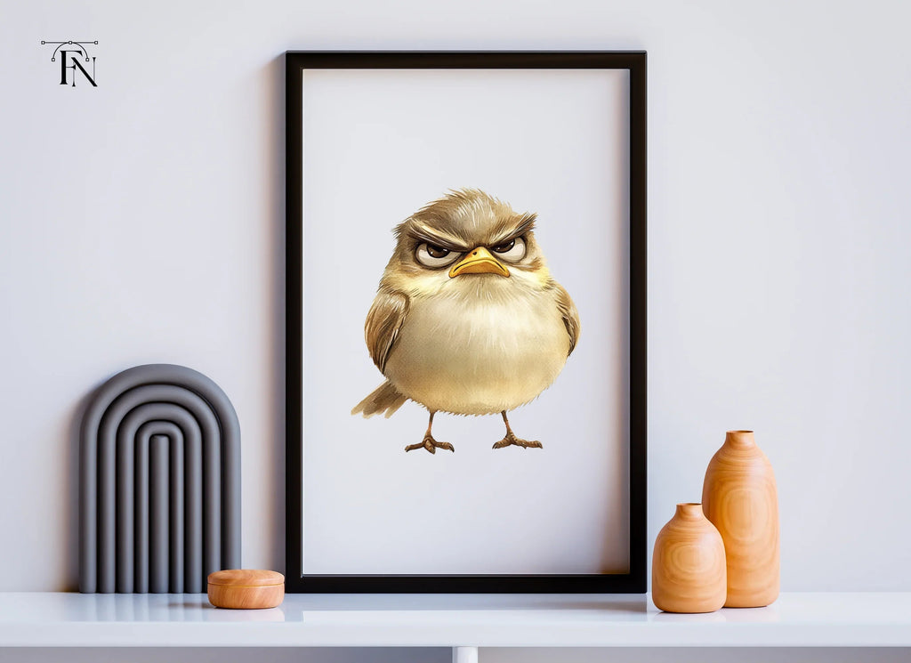 Grumpy Bird Clipart Bundle
