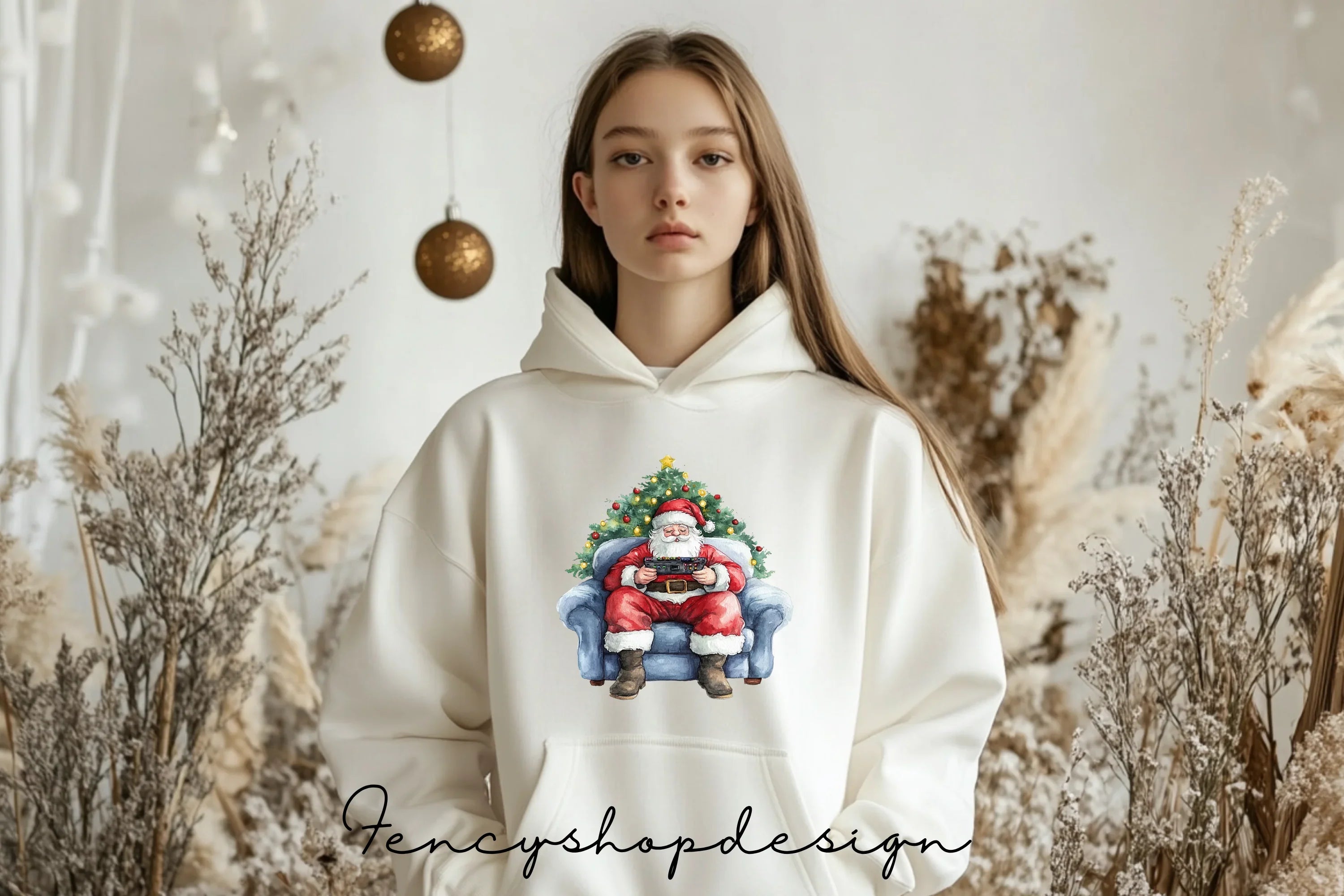 Santa Claus Gaming Clipart Bundle