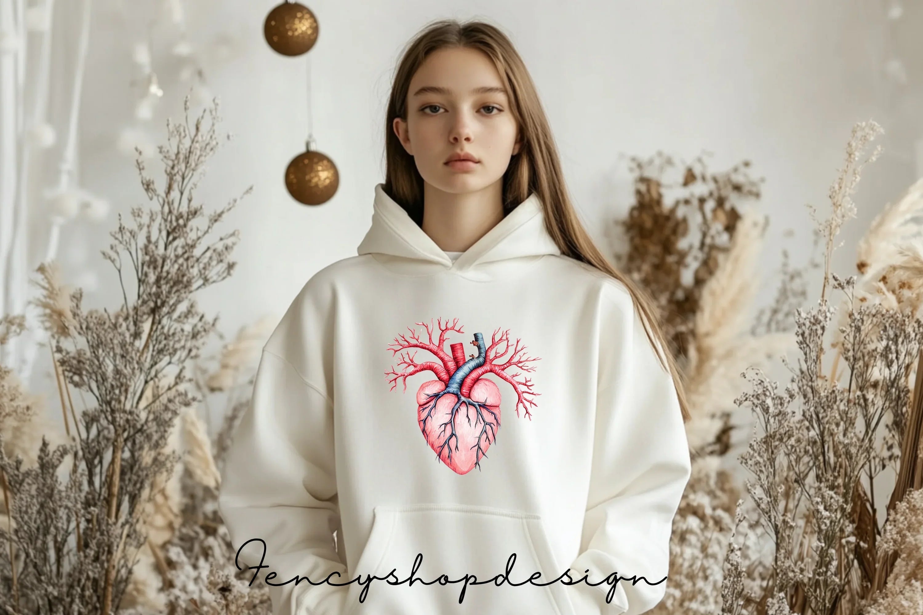 Anatomical Human Heart Clipart Bundle