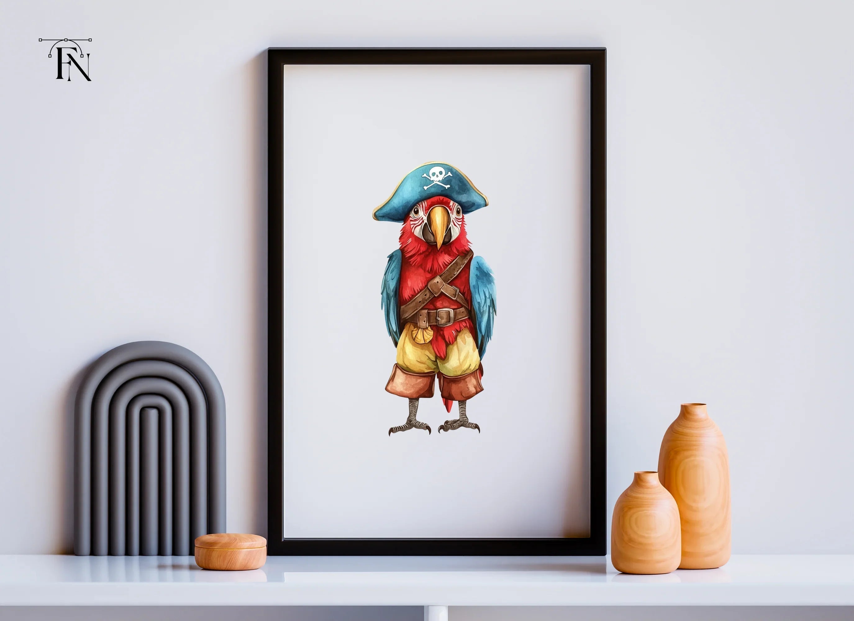 Pirate Parrot Clipart Bundle