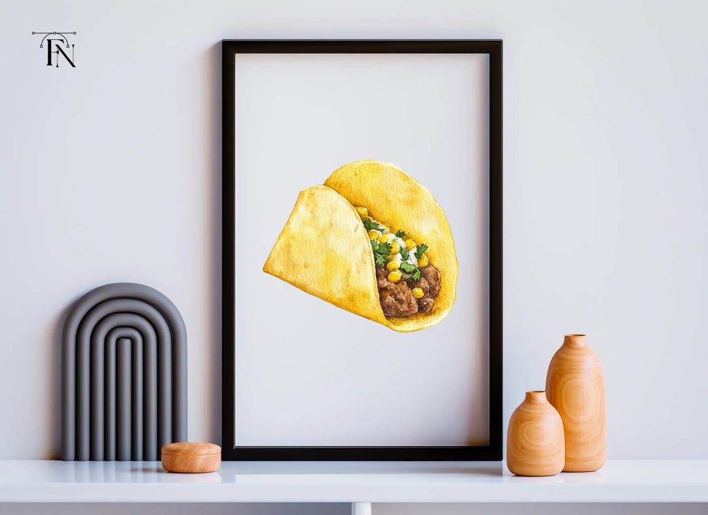 Savory Beef and Corn Tacos Clipart Bundle