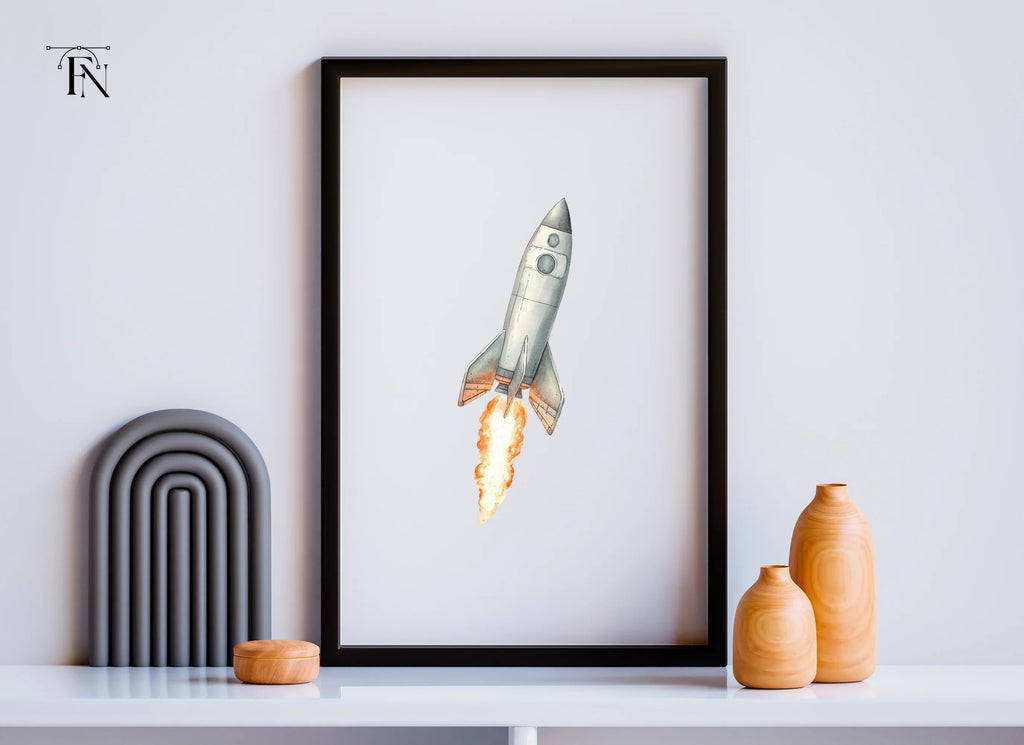 Rocket Launch Clipart Bundle