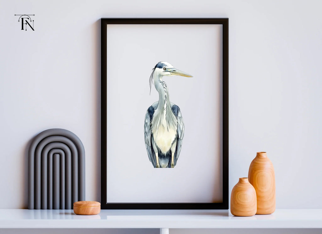 Front Facing Heron Clipart Bundle
