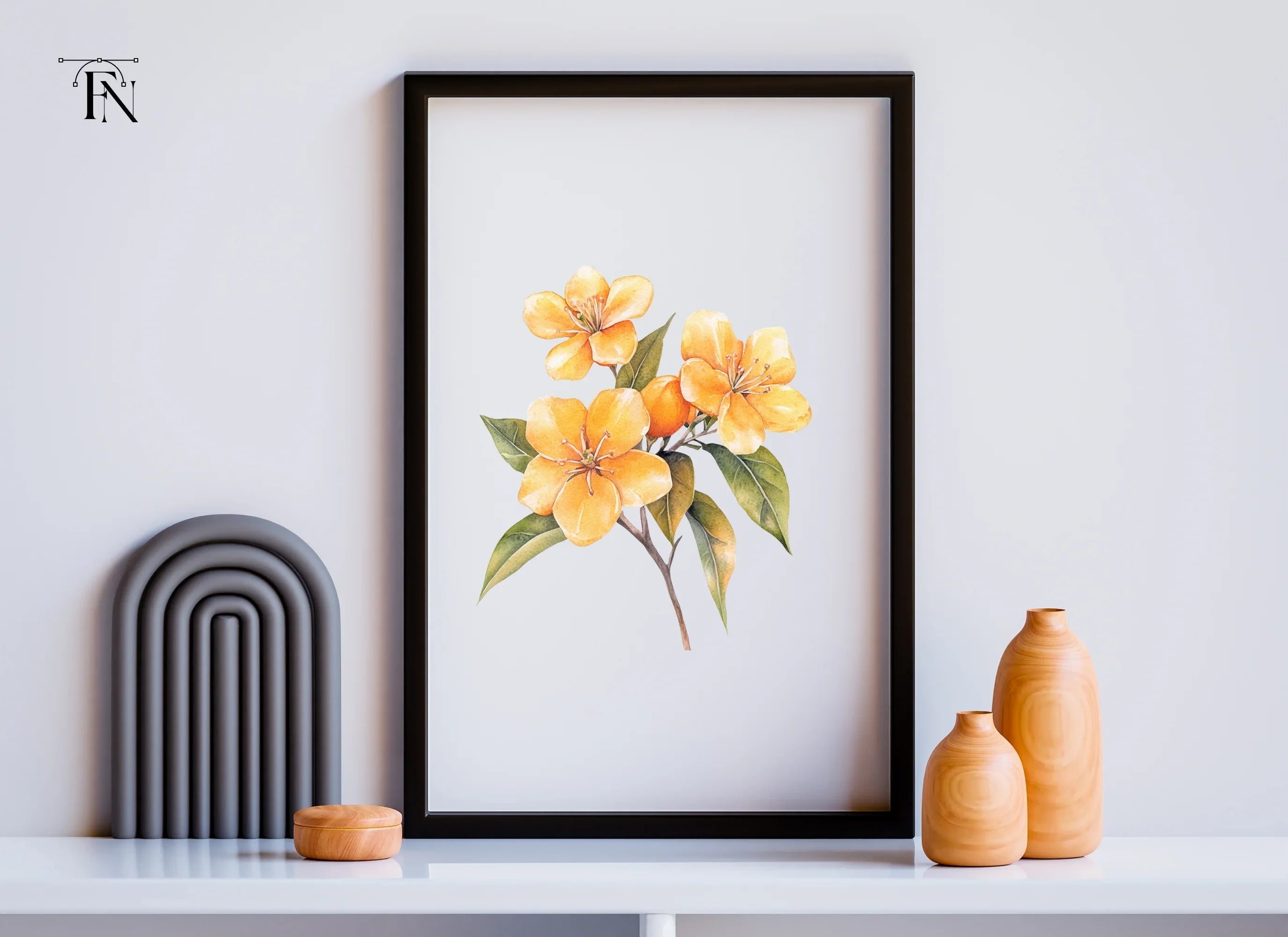 Orange Blossom Clipart Bundle