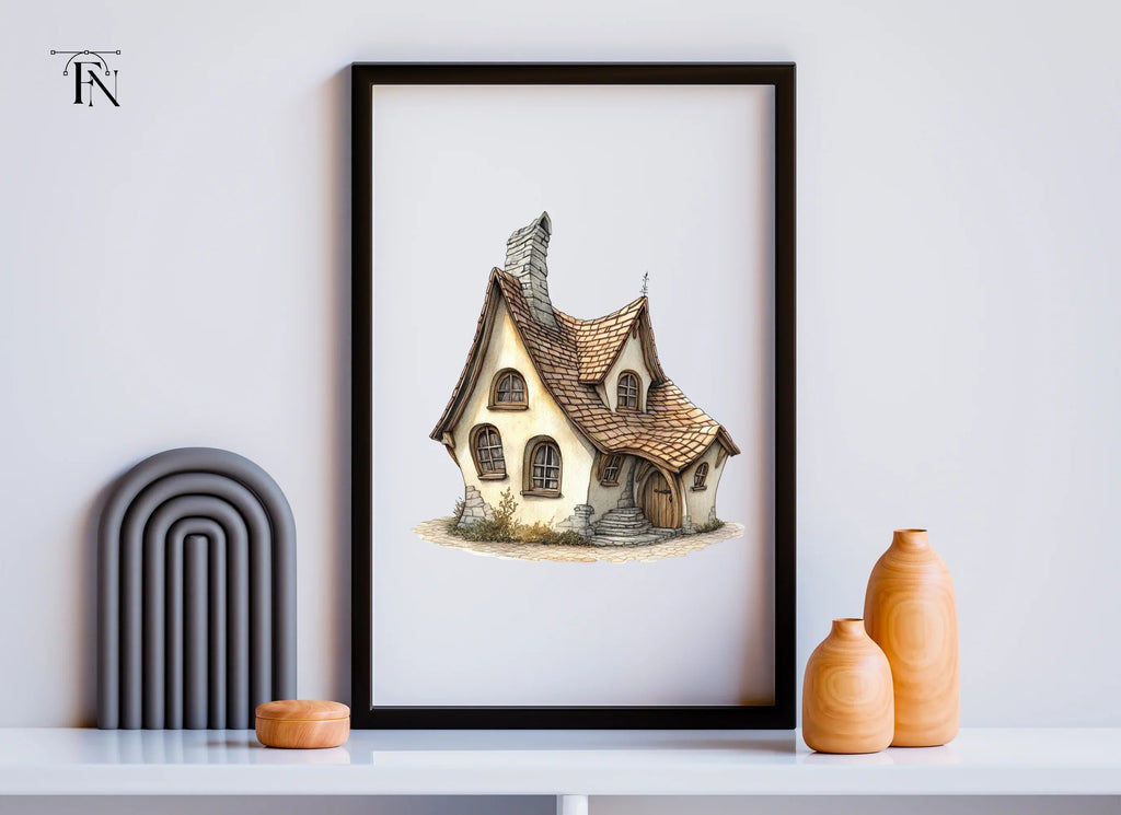 Charming Fantasy Cottage Clipart Bundle