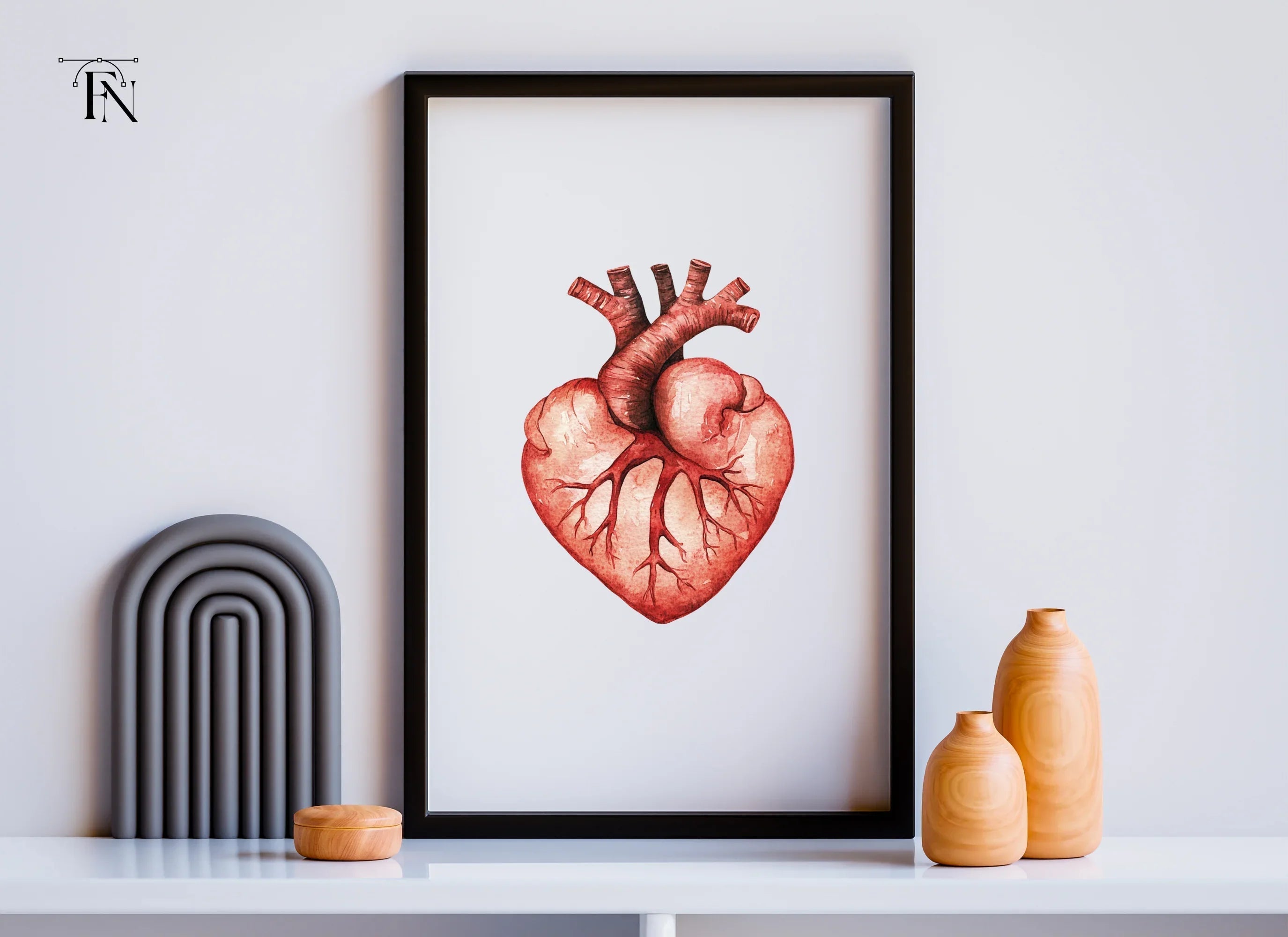 Anatomical Heart Clipart Bundle