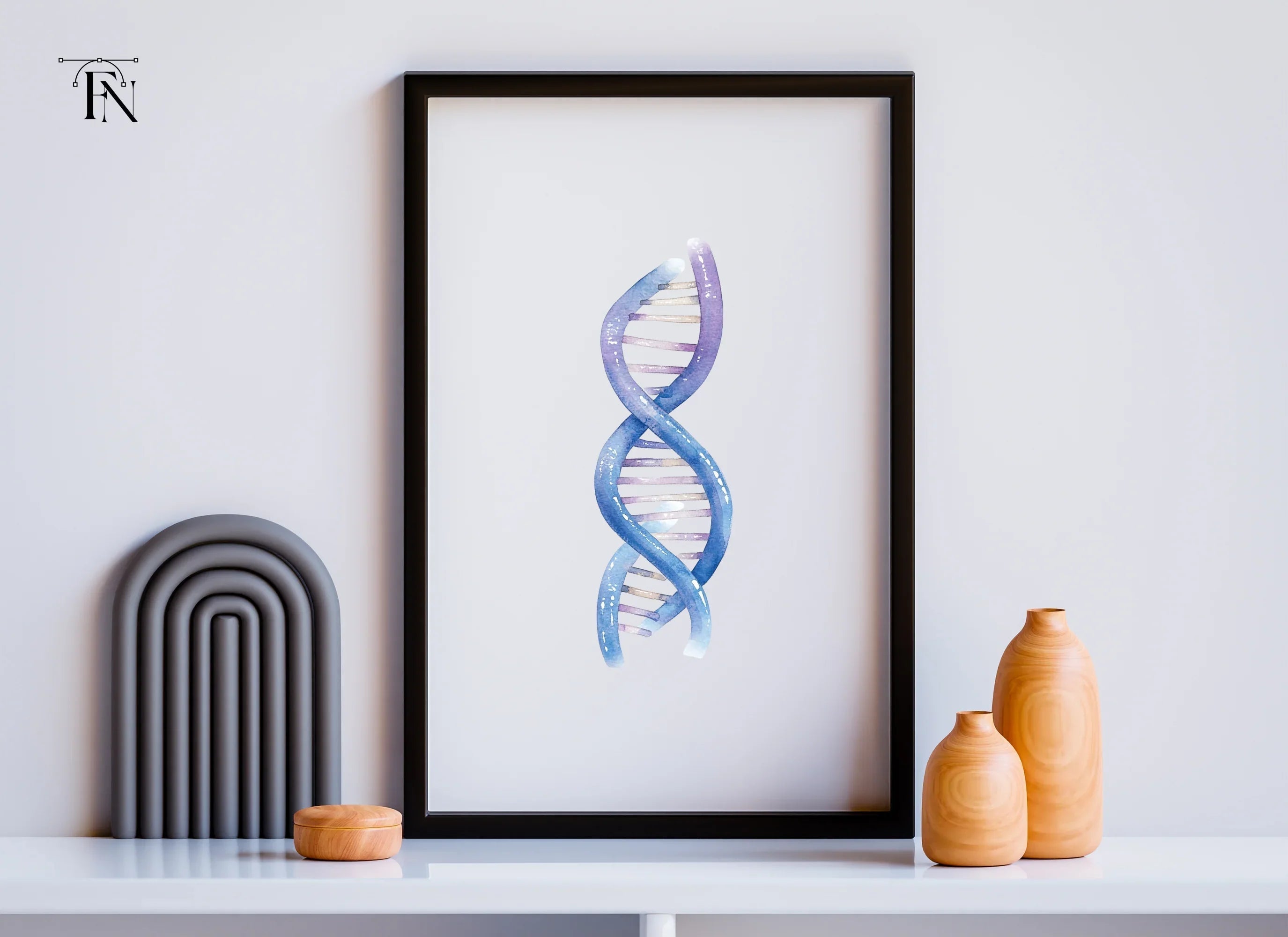 Abstract DNA Helix Clipart Bundle