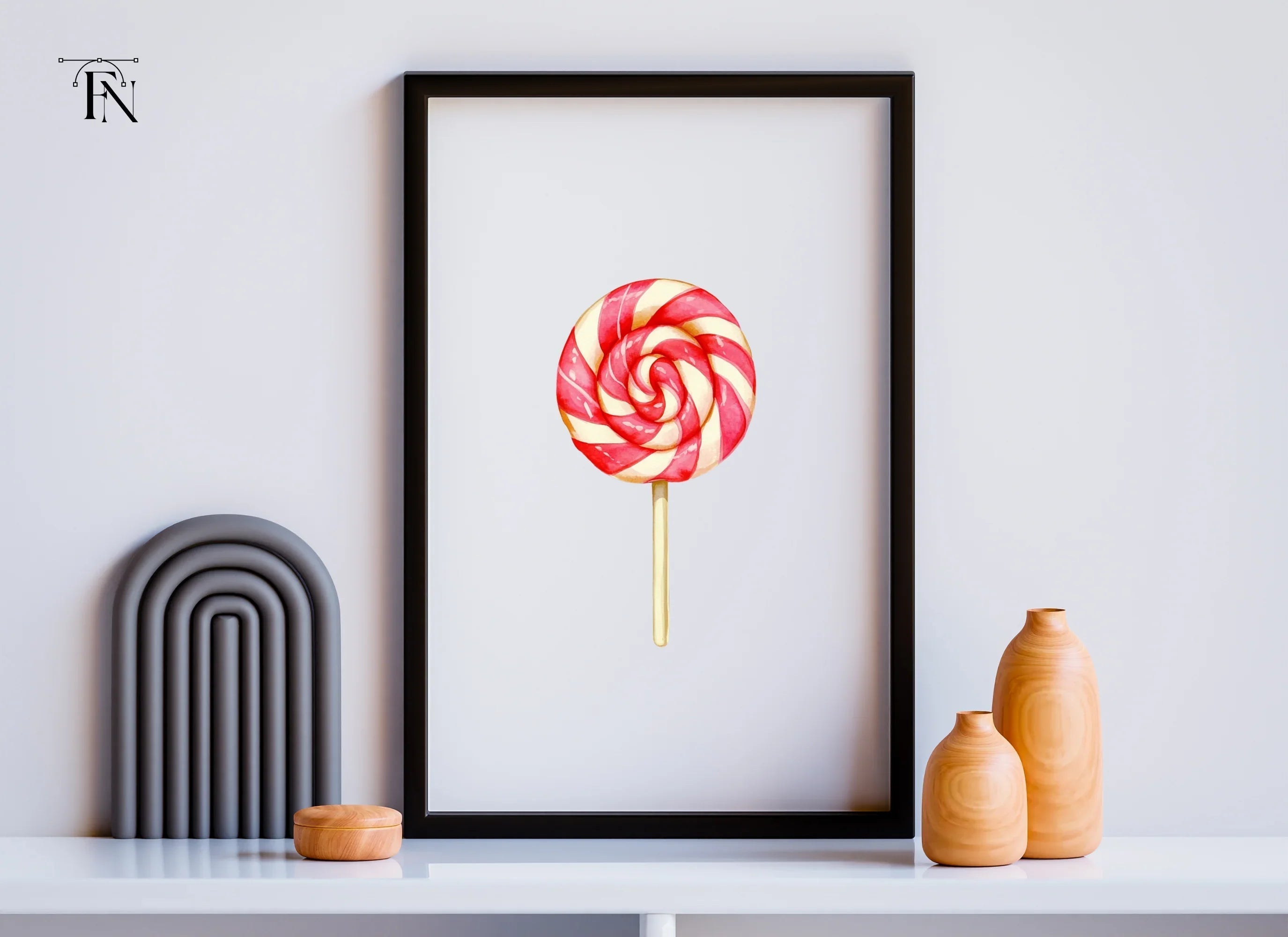Sweet Swirl Lollipop Clipart Bundle