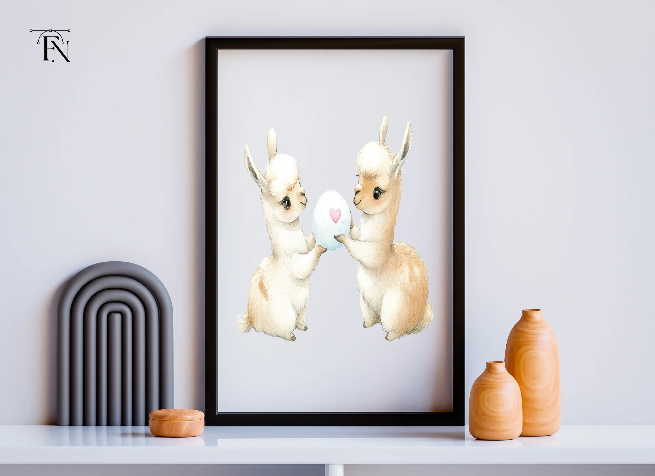 Adorable Llama Snowball Fight Clipart Bundle