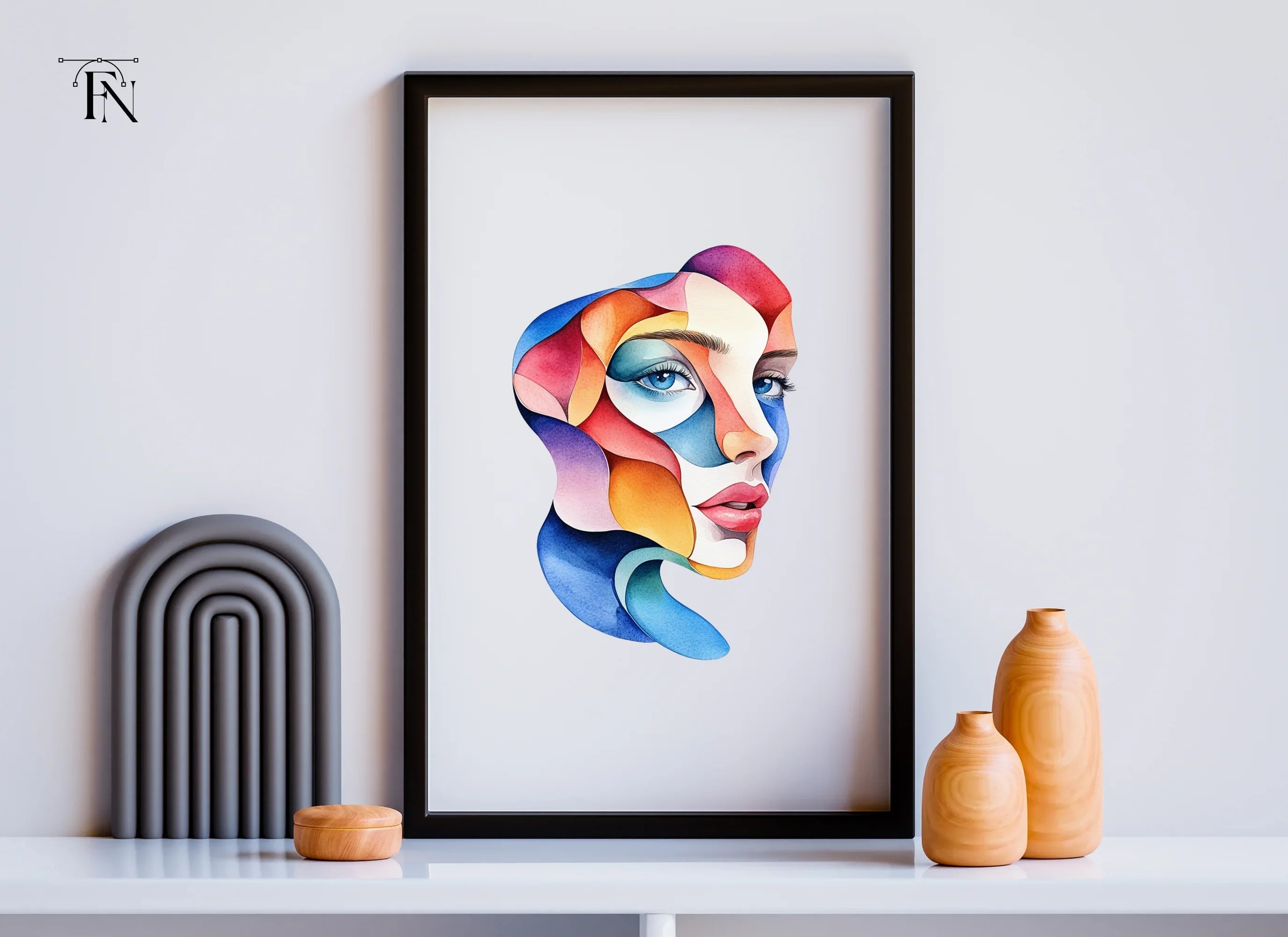 Abstract Faces Clipart Bundle