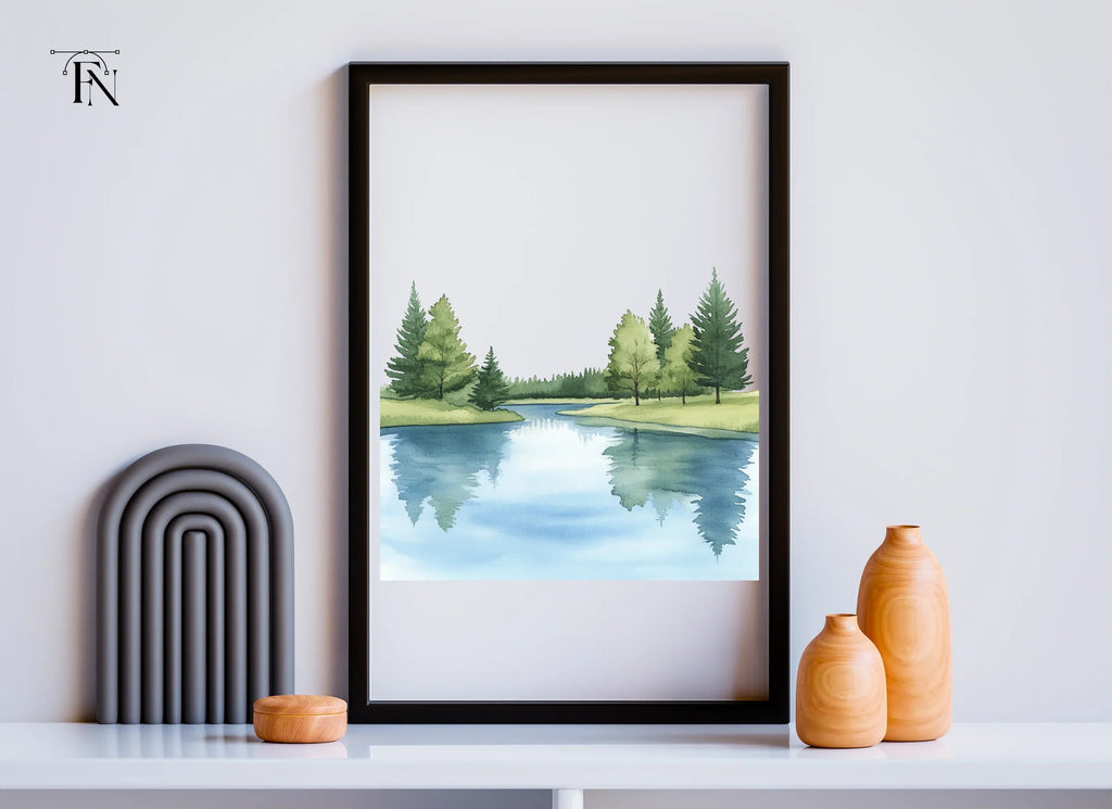 Tranquil Forest River Clipart Bundle