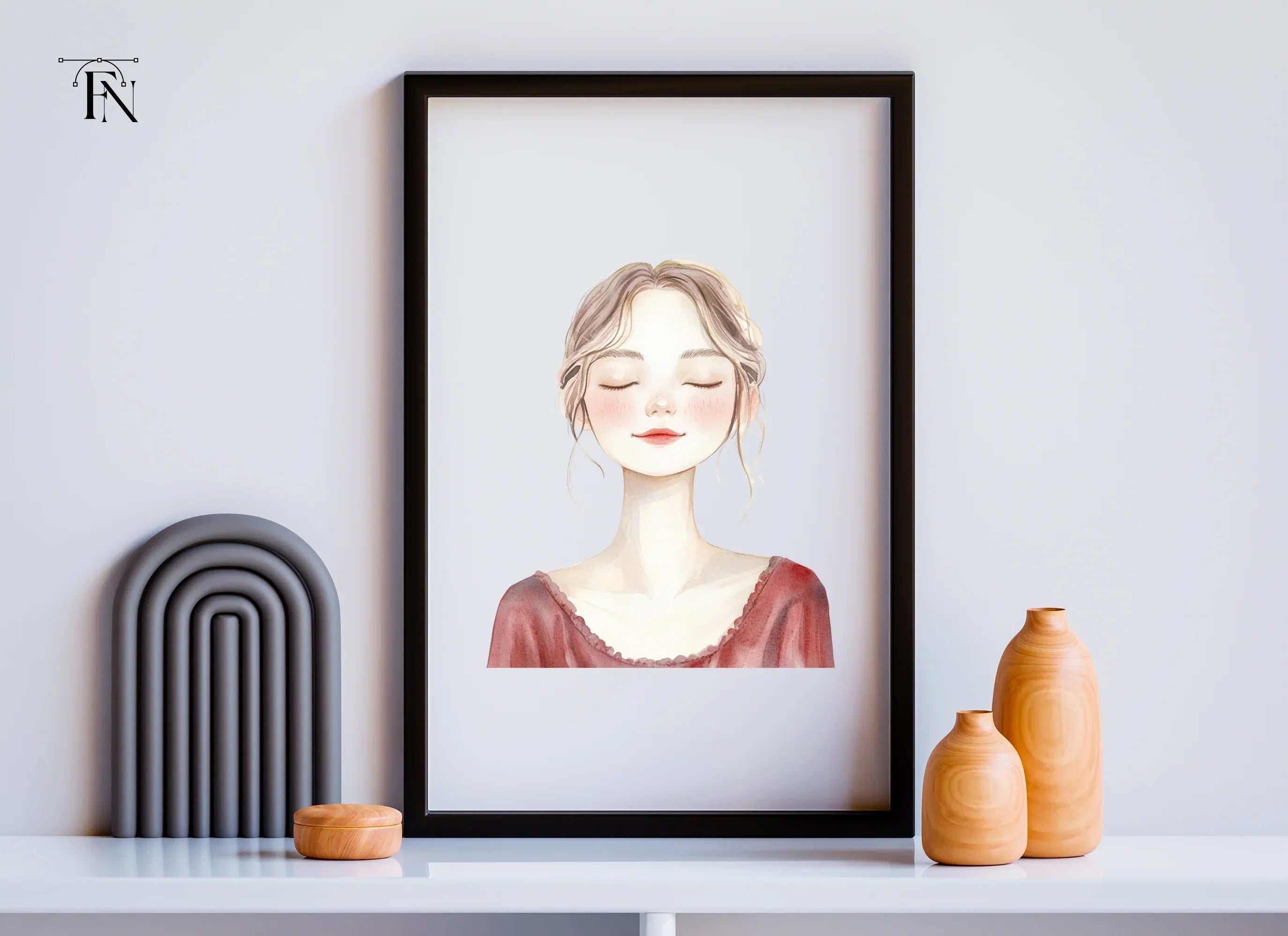 Serene Woman Clipart Bundle