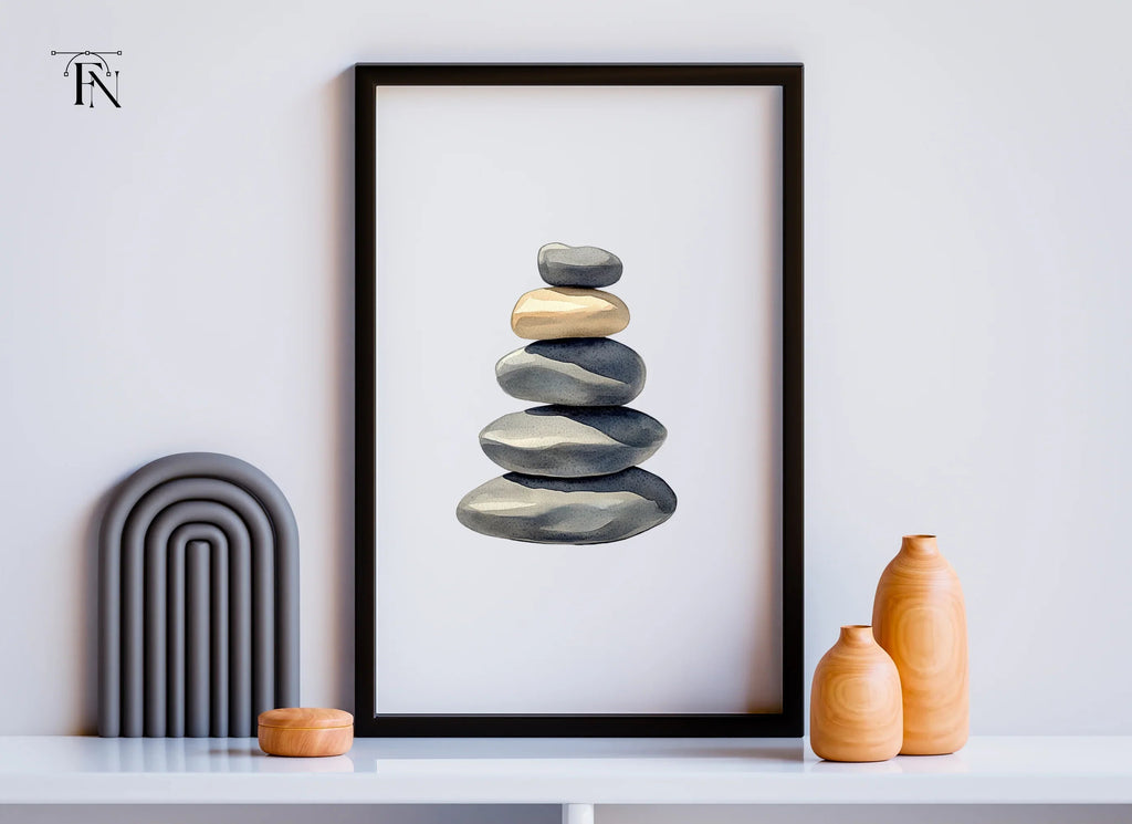 Stone Cairn Clipart Bundle