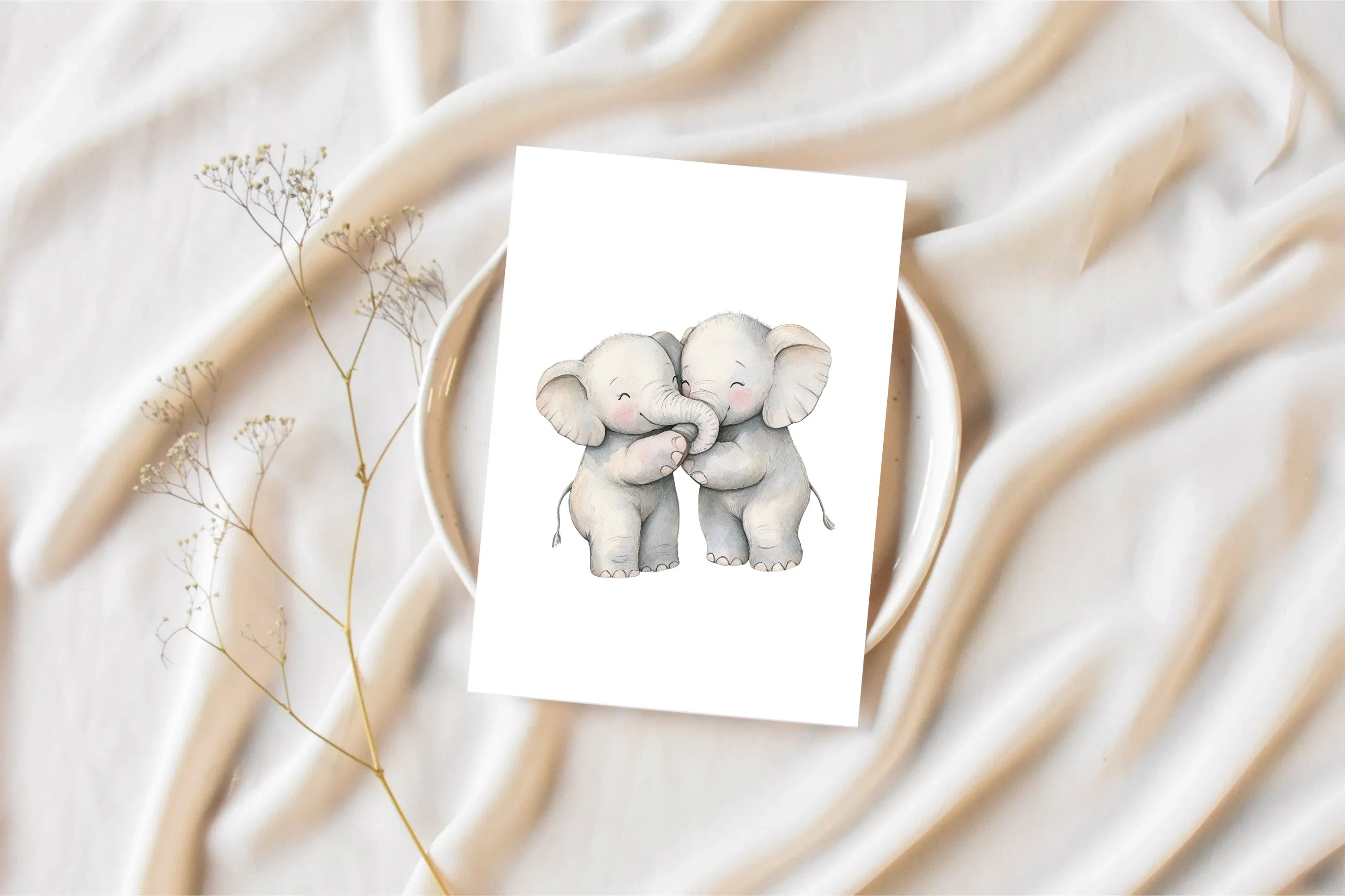 Cute Baby Elephant Clipart Bundle