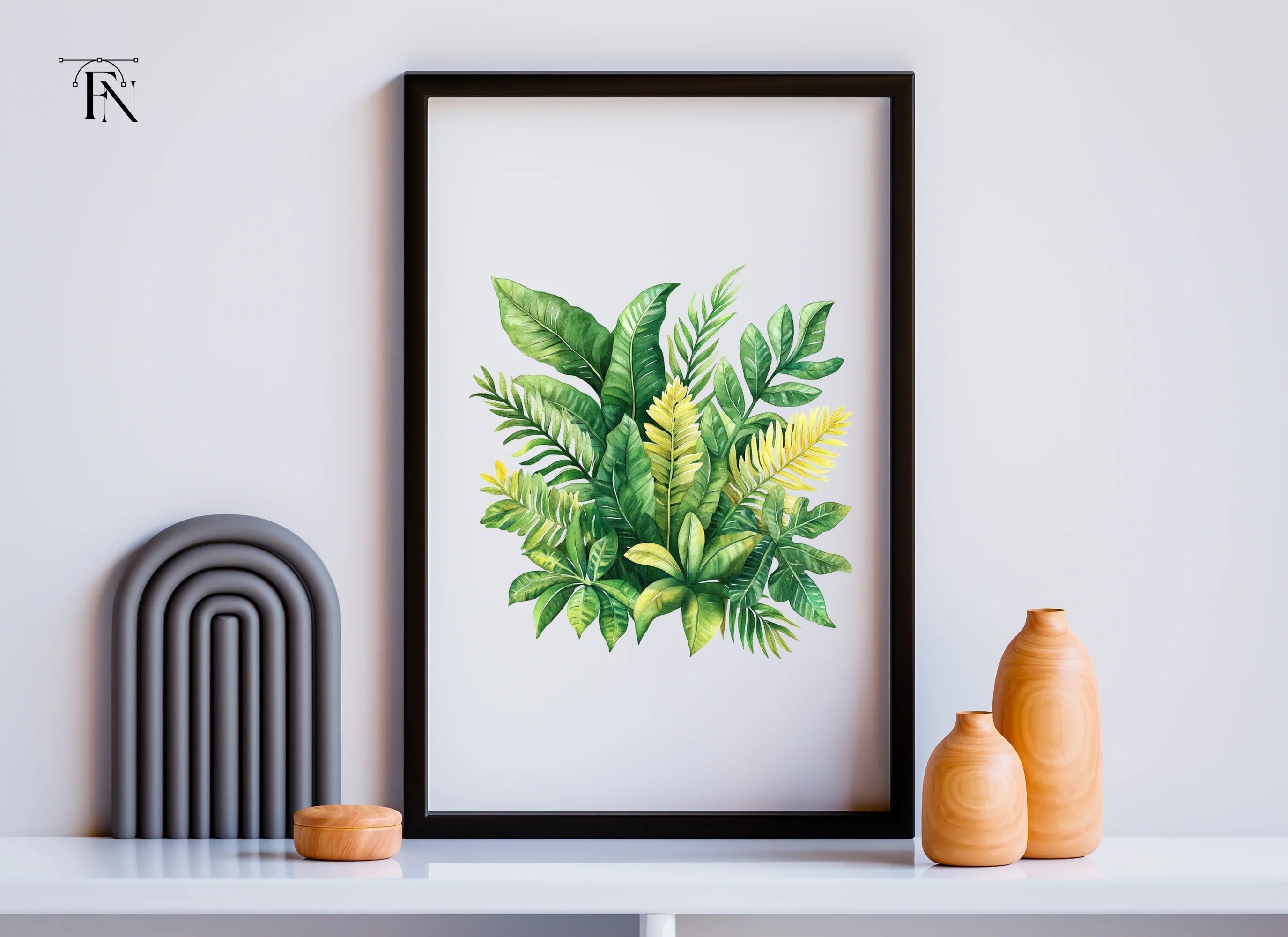 Tropical Leaves Clipart Bundle