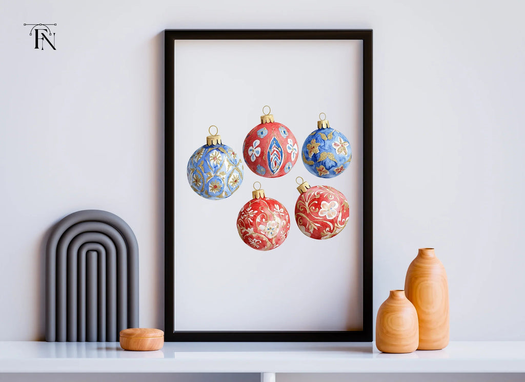 Christmas Ornaments Clipart Bundle