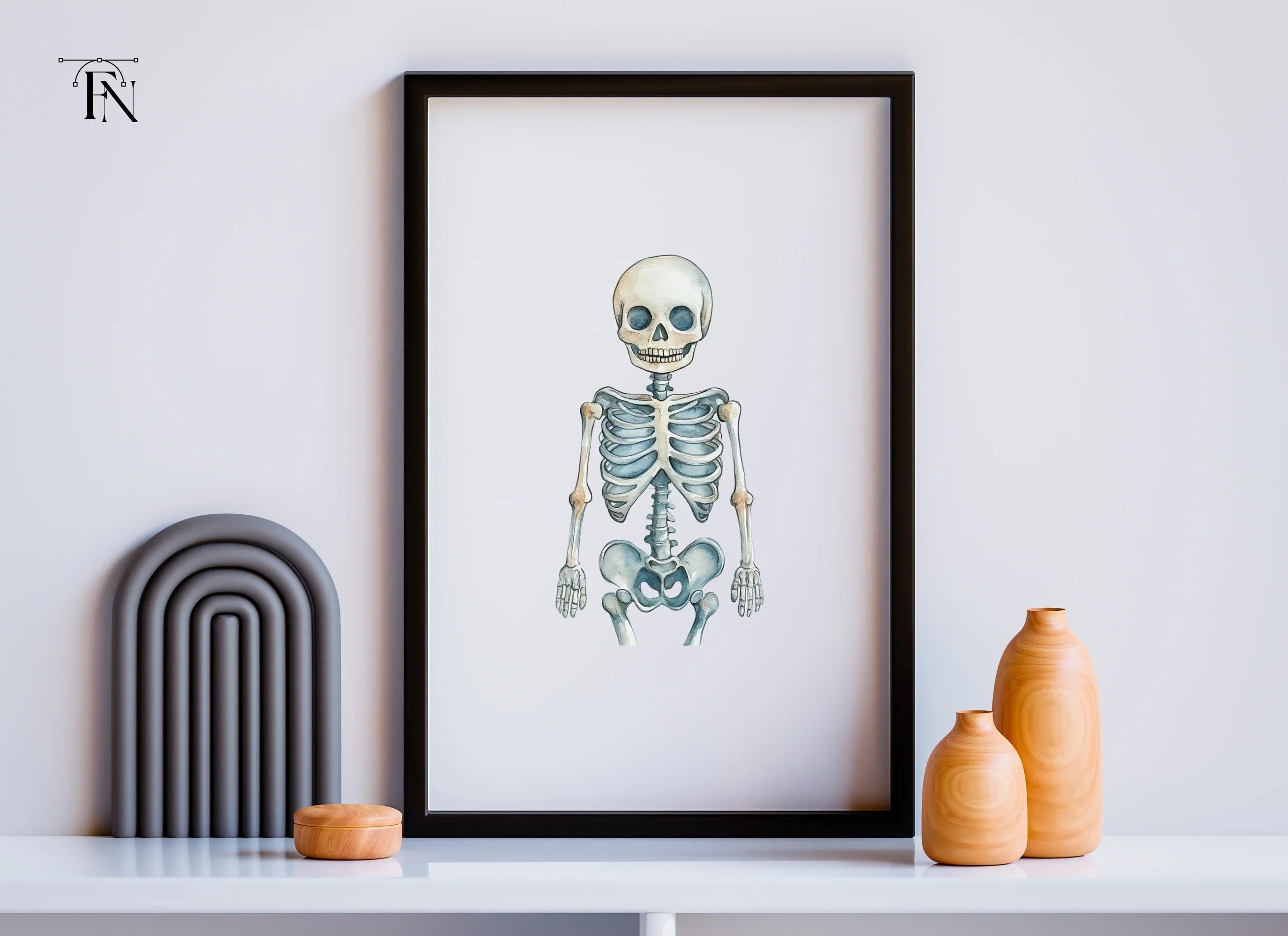 Anatomical Skeleton Graphics Clipart Bundle