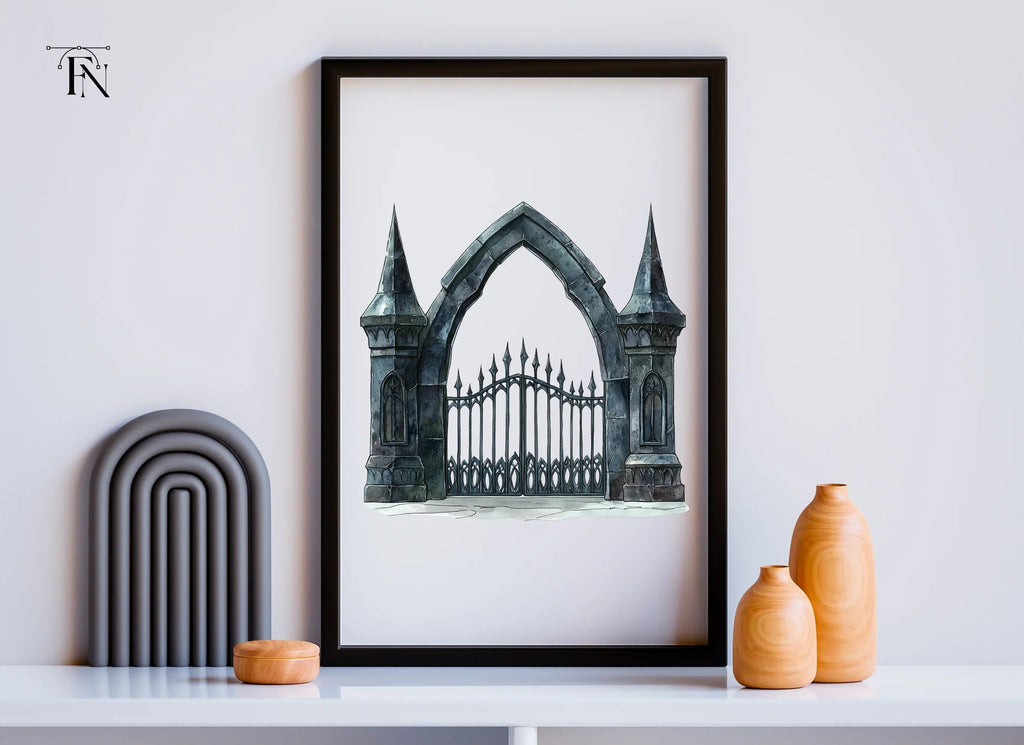 Gothic Archway Gate Clipart Bundle