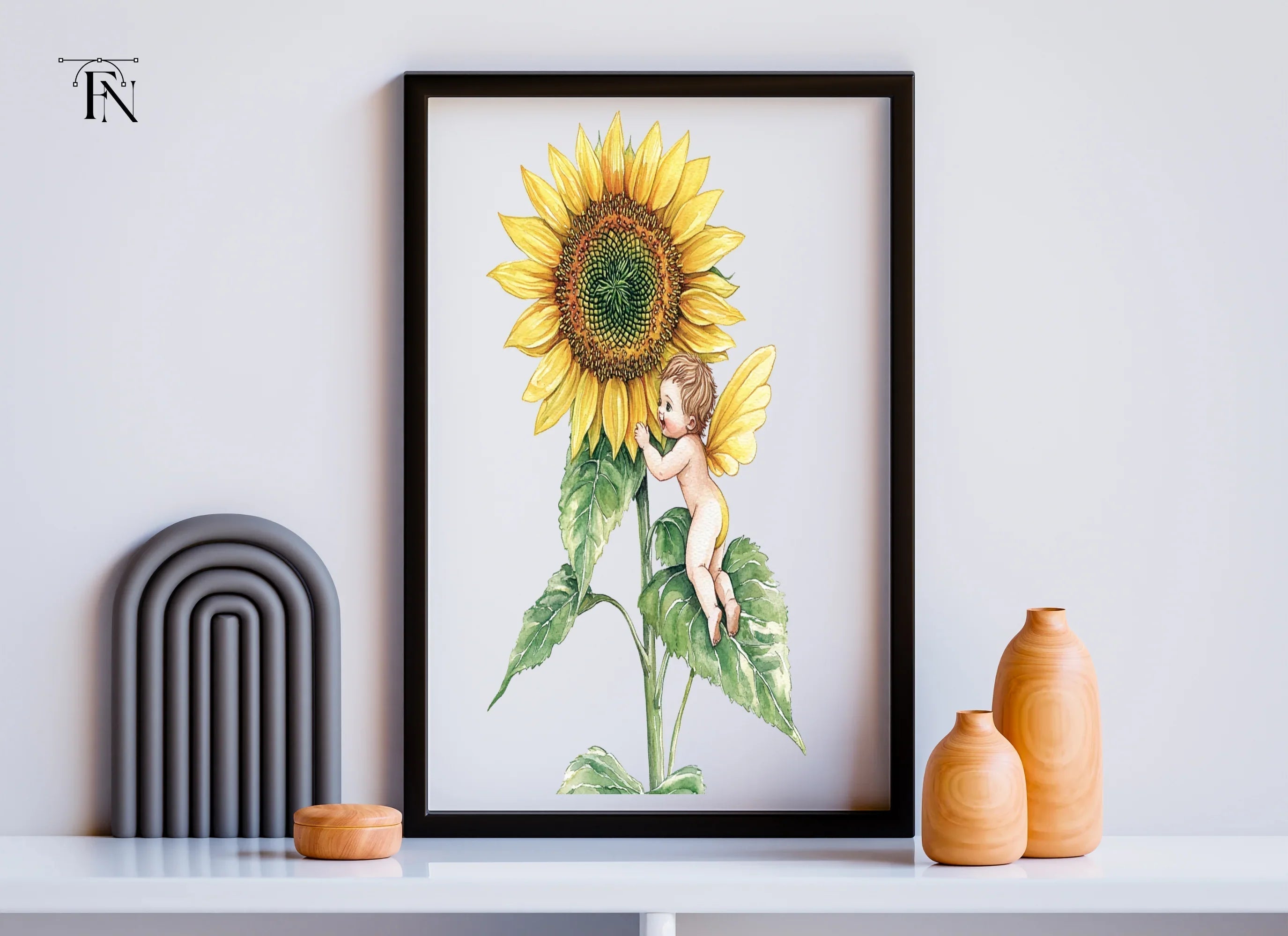Sunflower Fairies Clipart Bundle