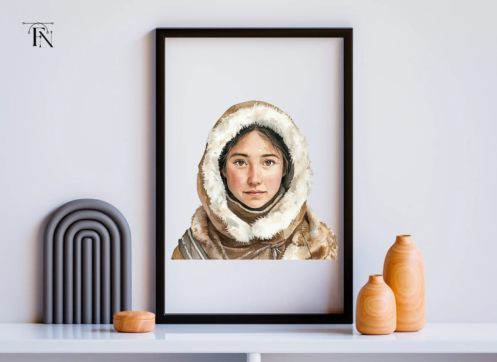 Inuit Children Clipart Bundle
