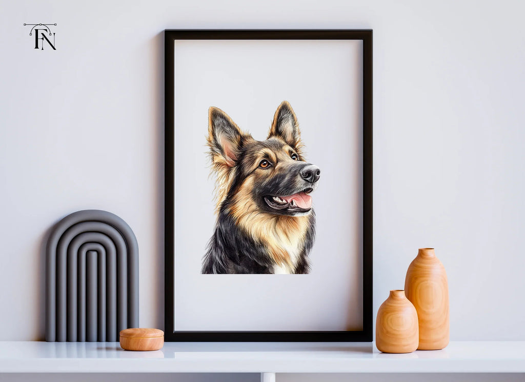 Border Collie German Shepherd Clipart Bundle