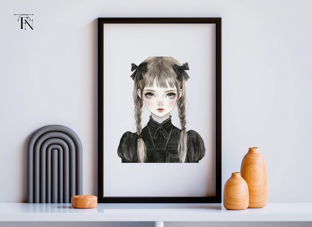 Gothic Lolita Girl Clipart Bundle