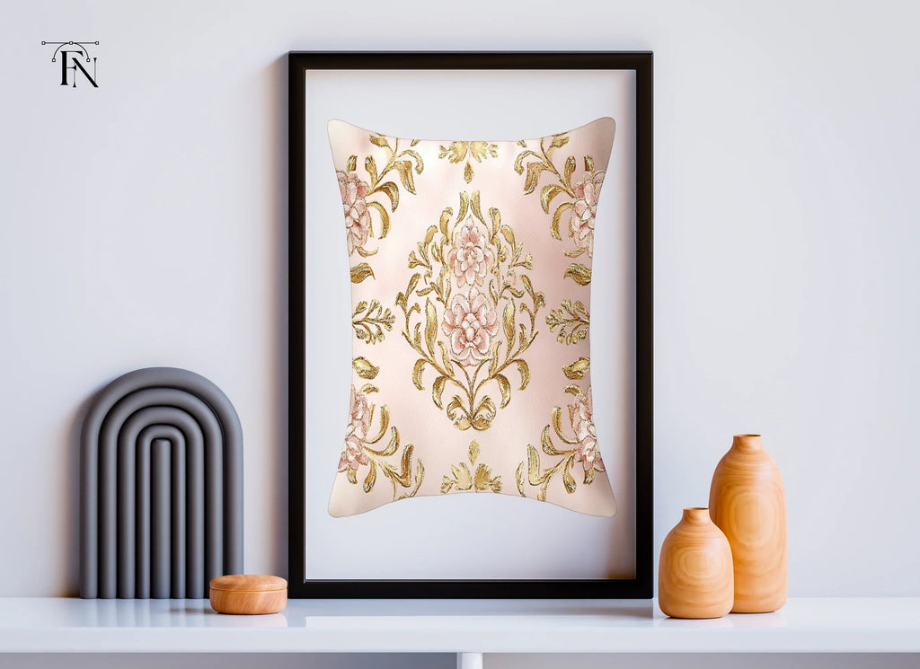 Elegant Floral Pattern Pillow Clipart Bundle