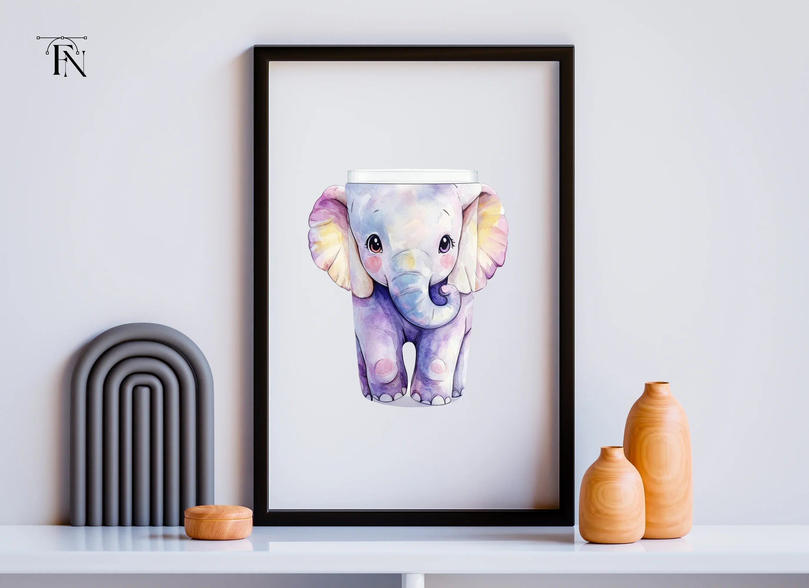 Sweet Elephant Clipart Bundle