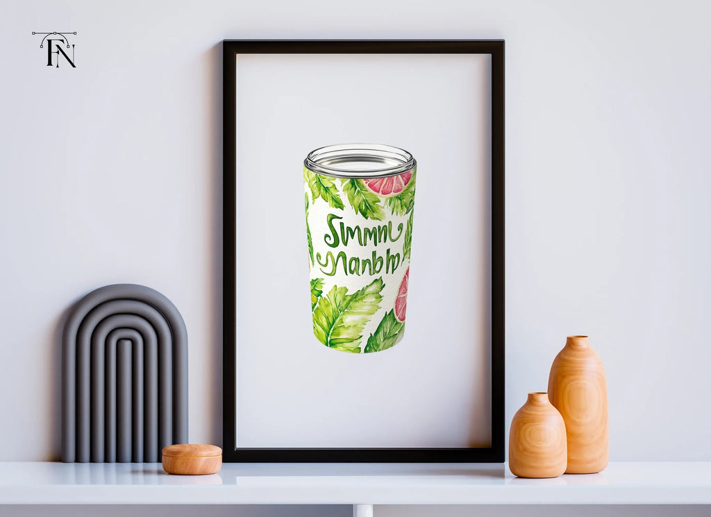 Summer Vibes Tumbler Clipart Bundle