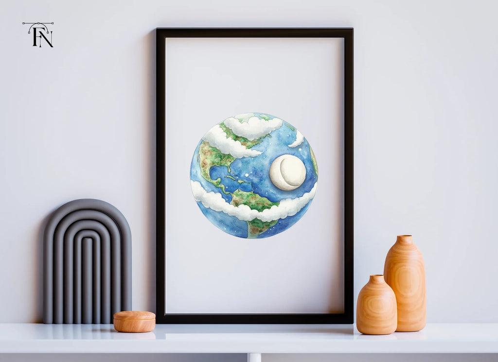 Earth and Moon Clipart Bundle